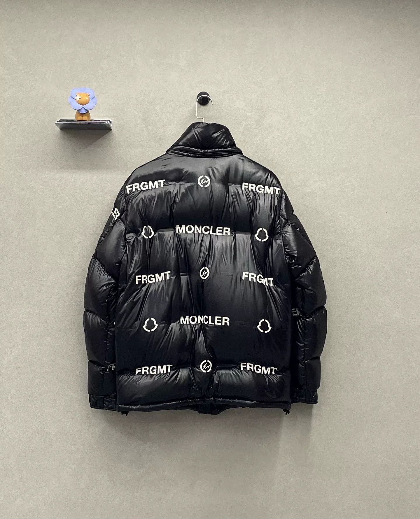 Moncler Moncler x Fragment Black Down Jacket Size US XL / EU 56 / 4 - 2 Thumbnail