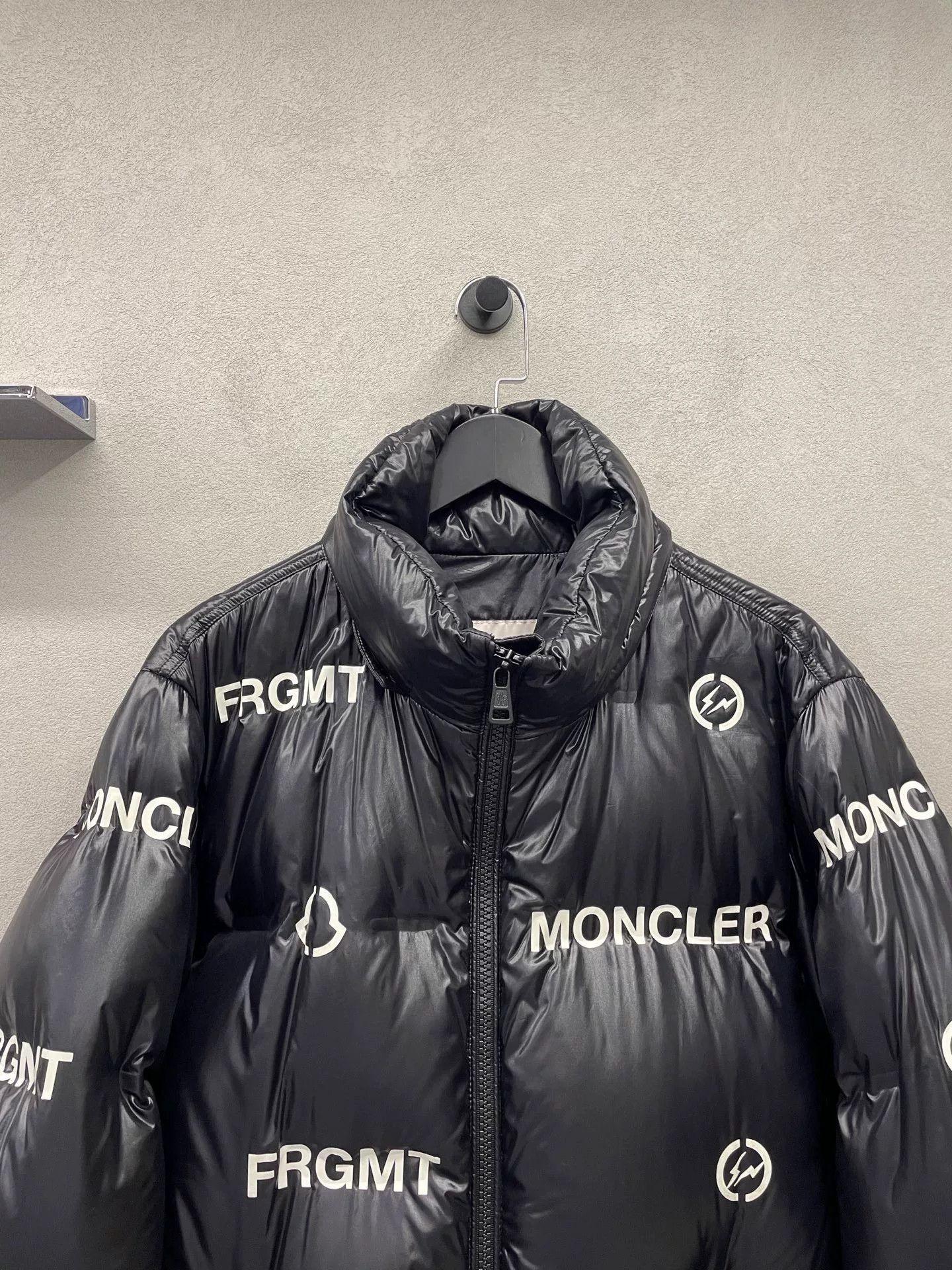 Moncler Moncler x Fragment Black Down Jacket Size US XL / EU 56 / 4 - 4 Thumbnail
