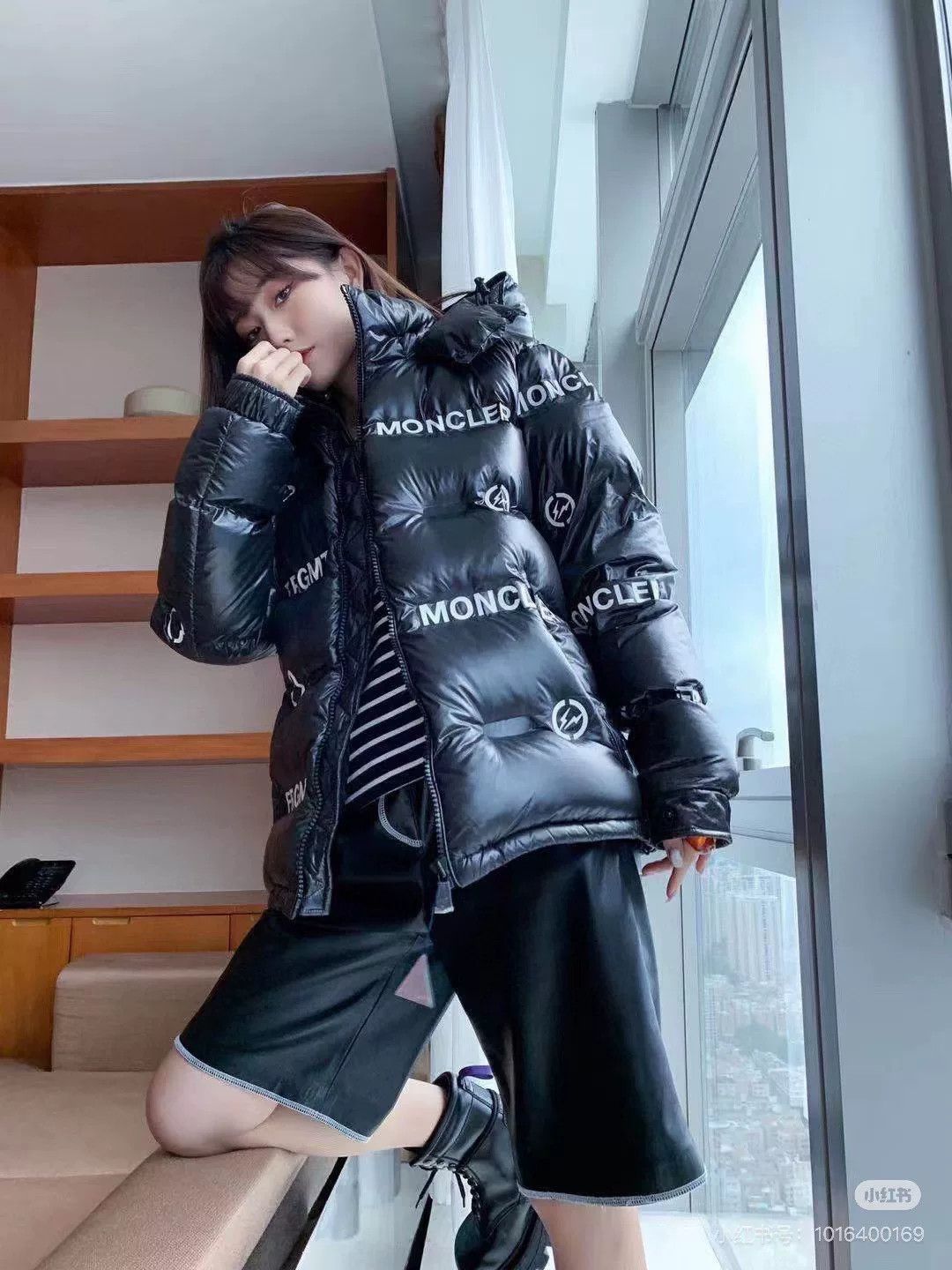 Moncler Moncler x Fragment Black Down Jacket Size US XL / EU 56 / 4 - 8 Thumbnail