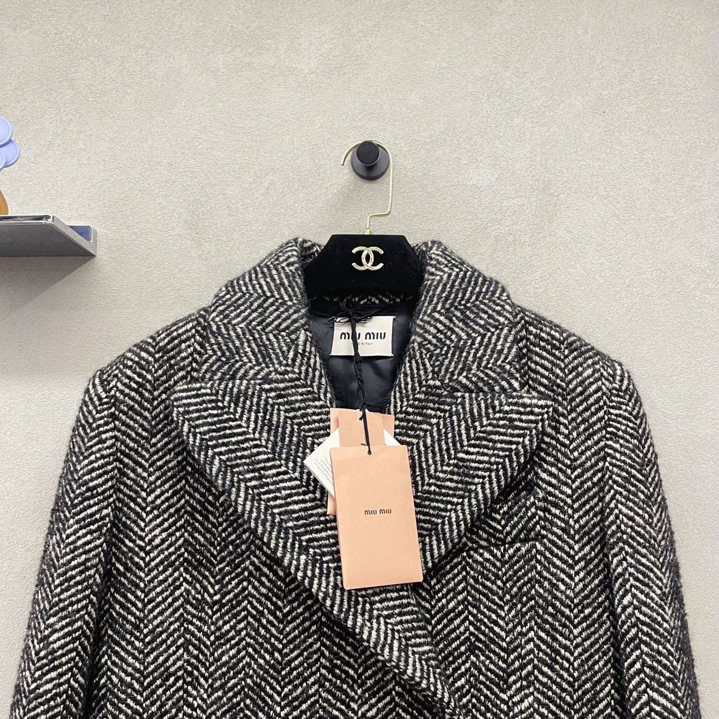 Miu Miu Miumiu Herringbone Blazer Size XS / US 0-2 / IT 36-38 - 4 Thumbnail