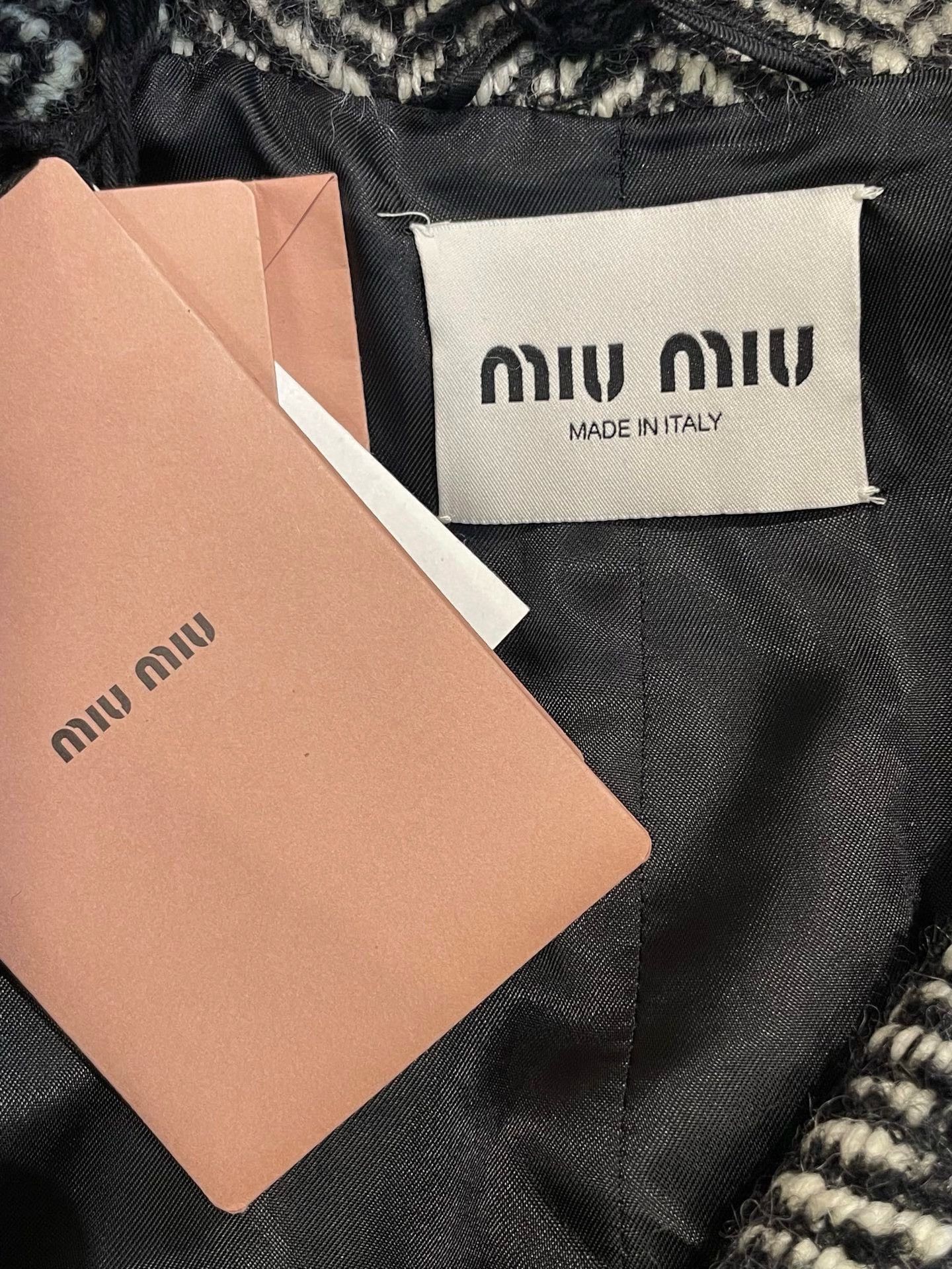 Miu Miu Miumiu Herringbone Blazer Size XS / US 0-2 / IT 36-38 - 5 Thumbnail