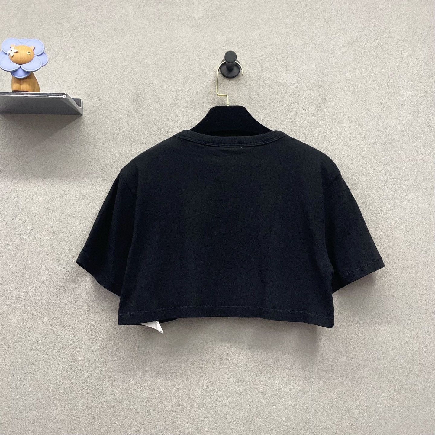 Alexander Wang Alexander Wang Woven Logo Cropped T-shirt Size XS / US 0-2 / IT 36-38 - 2 Thumbnail
