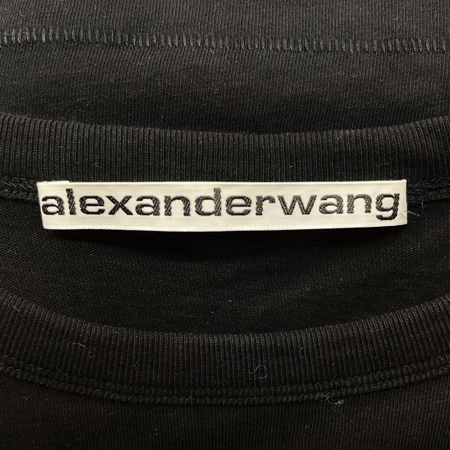 Alexander Wang Alexander Wang Woven Logo Cropped T-shirt Size XS / US 0-2 / IT 36-38 - 5 Thumbnail