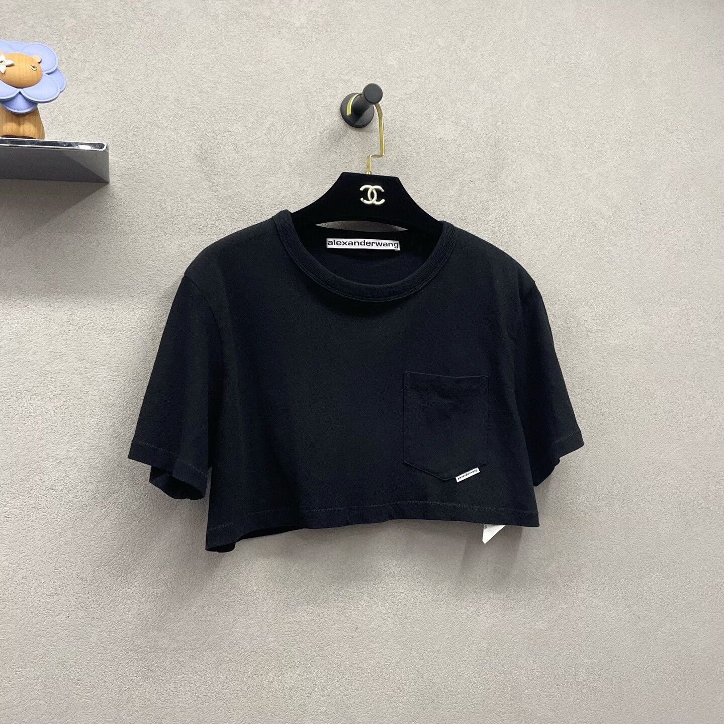 Alexander Wang Alexander Wang Woven Logo Cropped T-shirt Size XS / US 0-2 / IT 36-38 - 3 Thumbnail