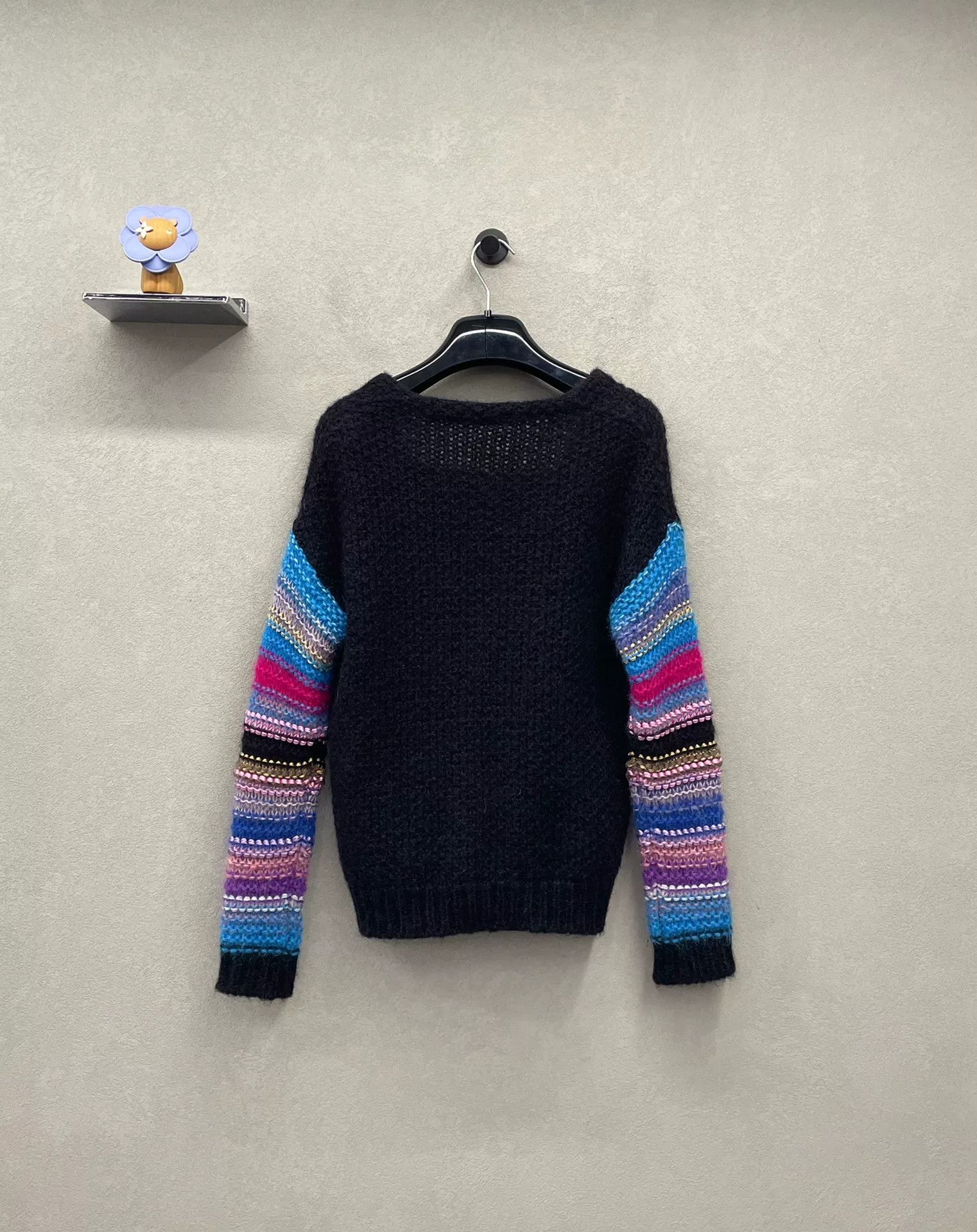 Saint Laurent Paris Saint Laurent Black Knit Cardigan Size XS / US 0-2 / IT 36-38 - 2 Thumbnail