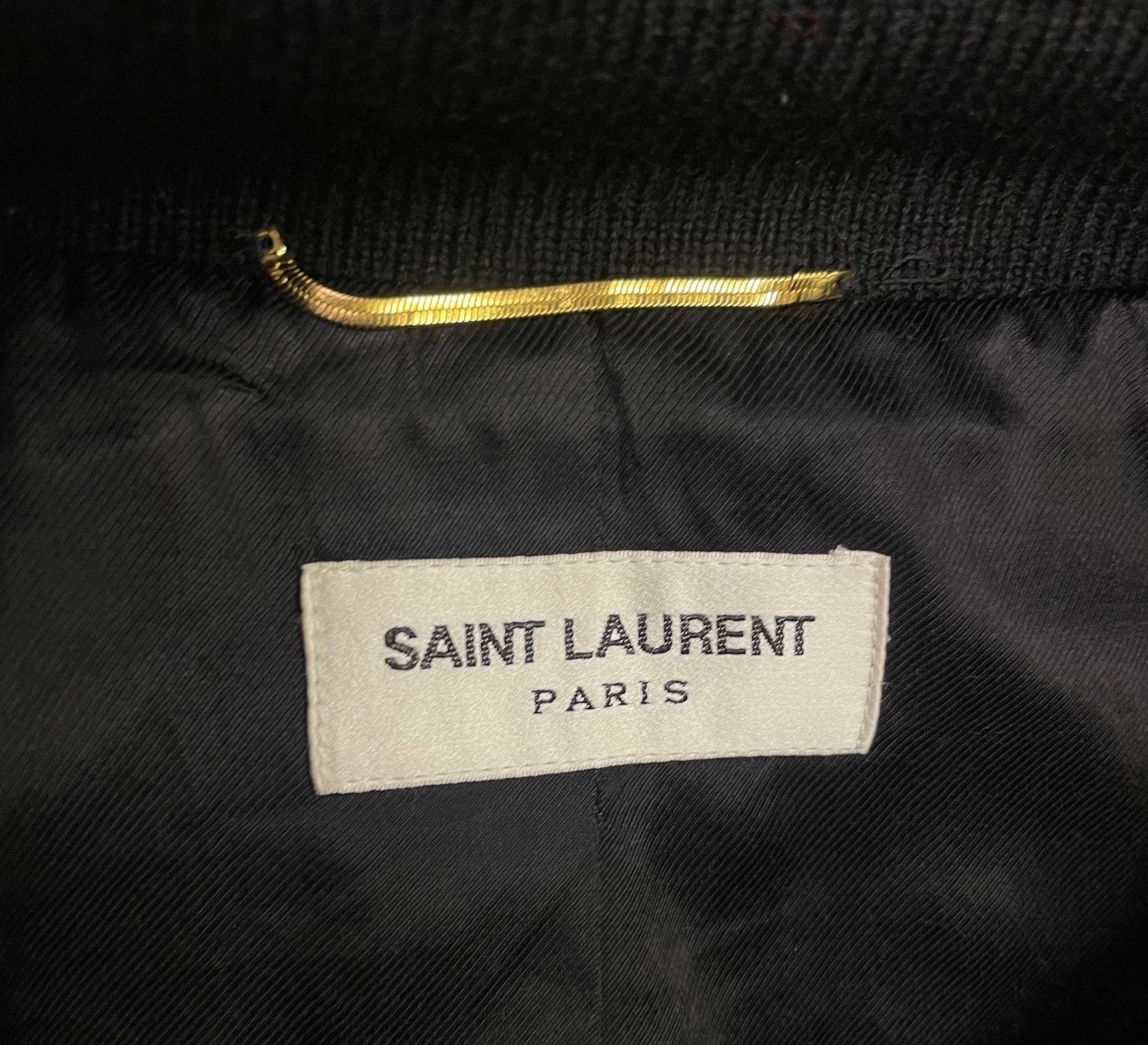 Yves Saint Laurent YSL Black Striped Baseball Jacket Size US XXS / EU 40 - 5 Thumbnail
