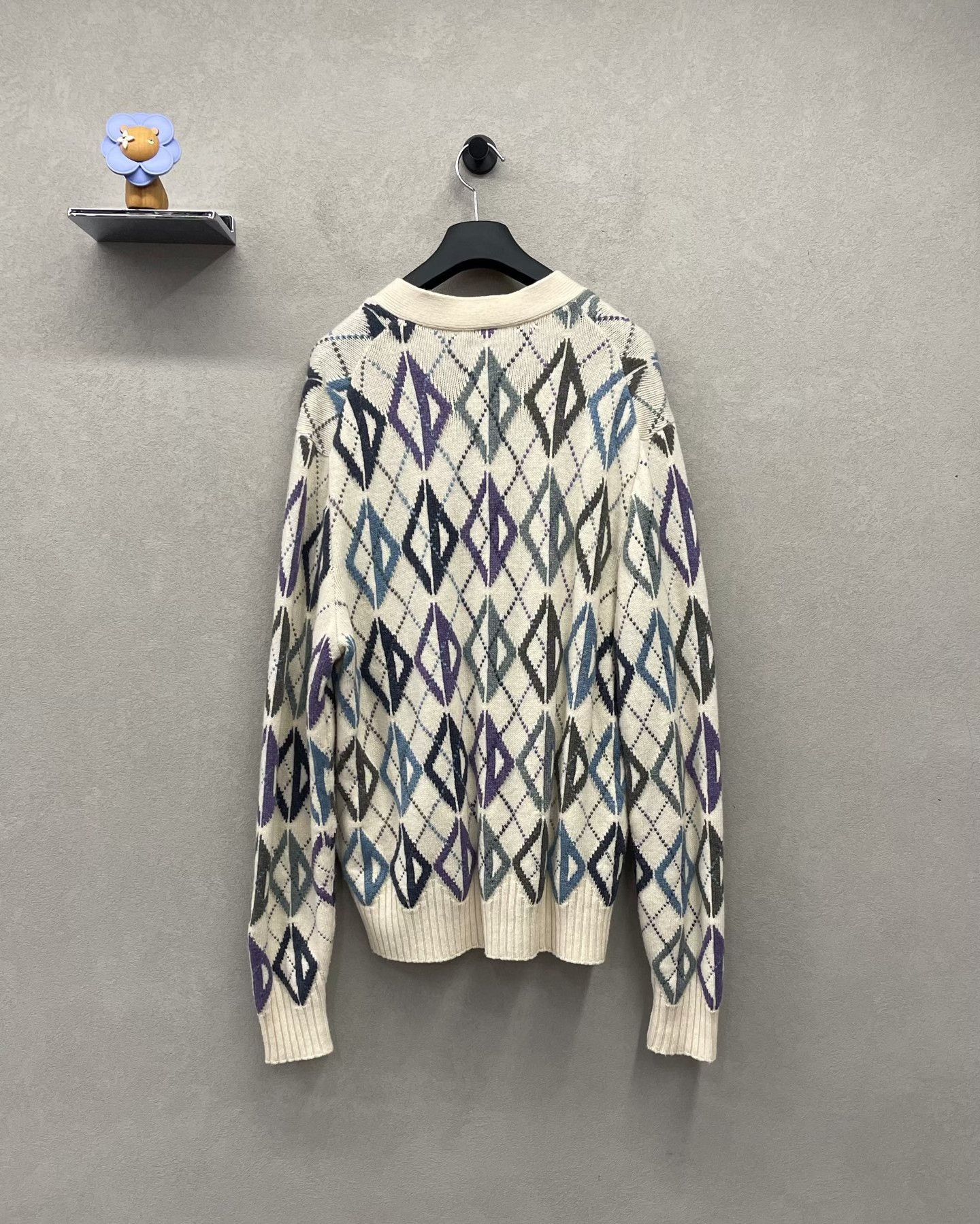 Dior Dior All-Over Diamond Knit Cardigan Size M / US 6-8 / IT 42-44 - 2 Thumbnail