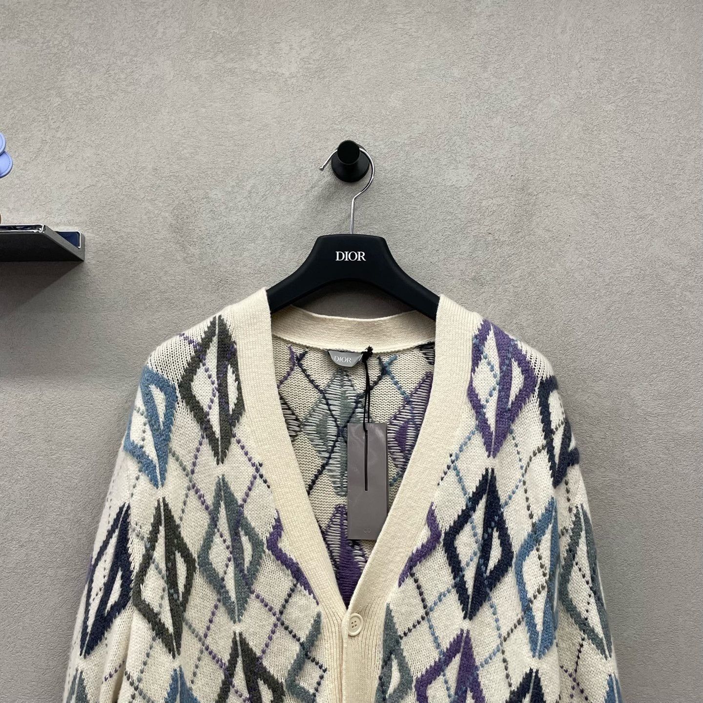 Dior Dior All-Over Diamond Knit Cardigan Size M / US 6-8 / IT 42-44 - 4 Thumbnail
