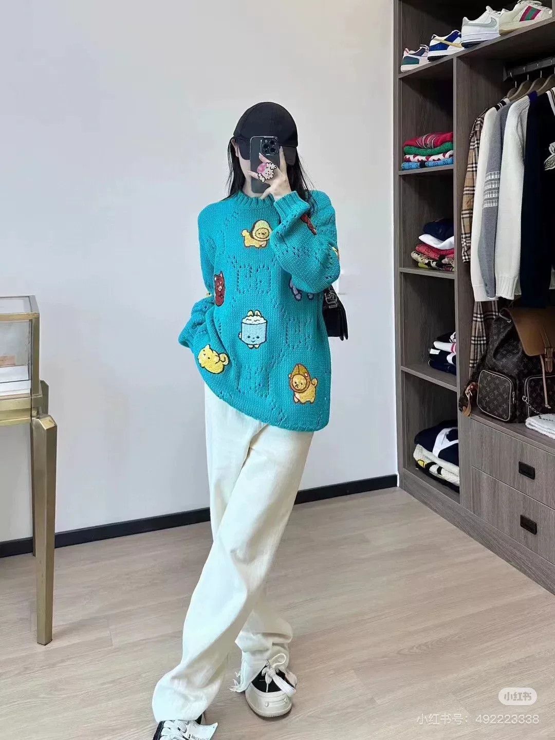 Gucci Gucci Blue Cartoon Embroidery Sweater Size M / US 6-8 / IT 42-44 - 7 Thumbnail