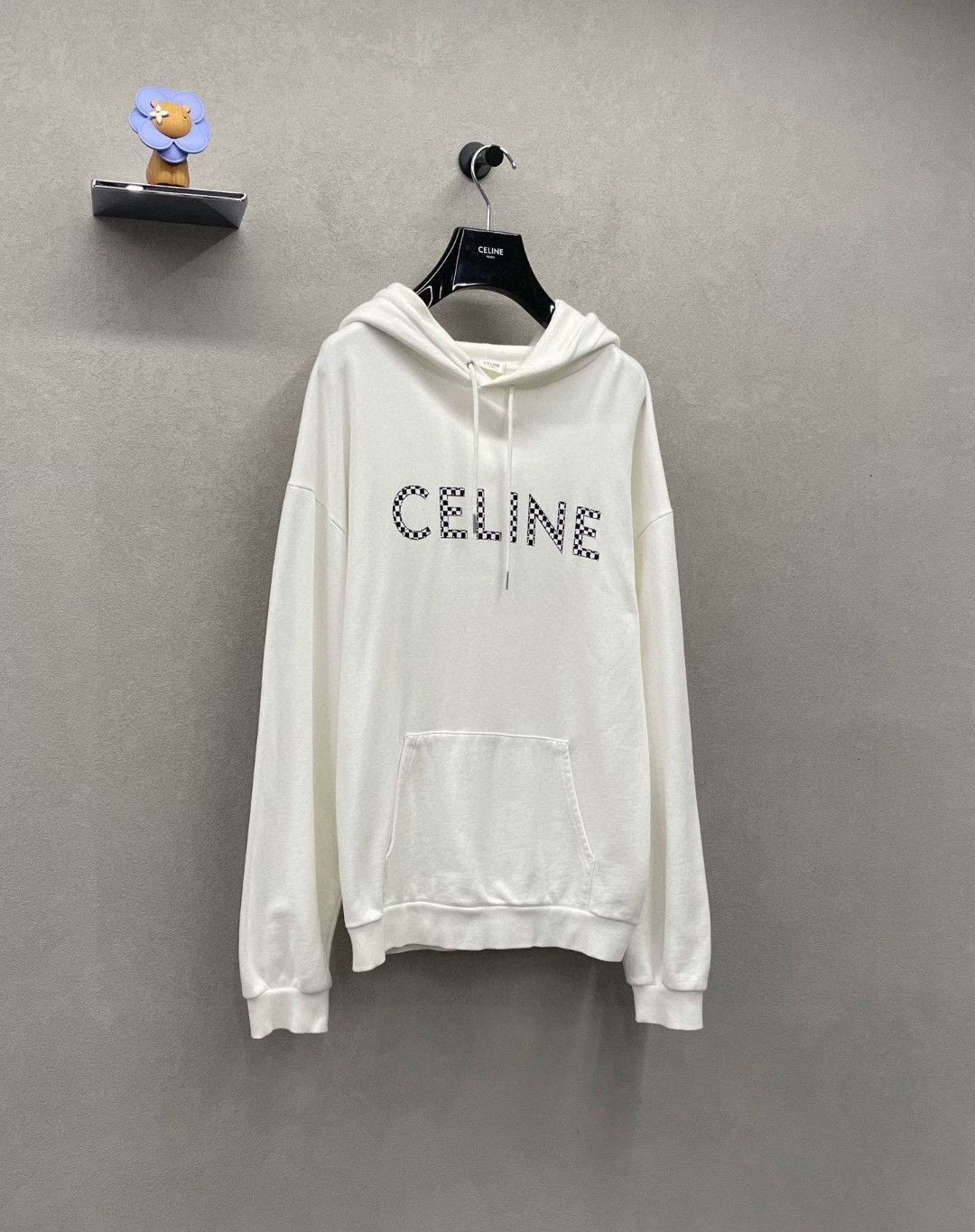 Celine Celine White Logo Sweatshirt Size US XXL / EU 58 / 5 - 3 Thumbnail