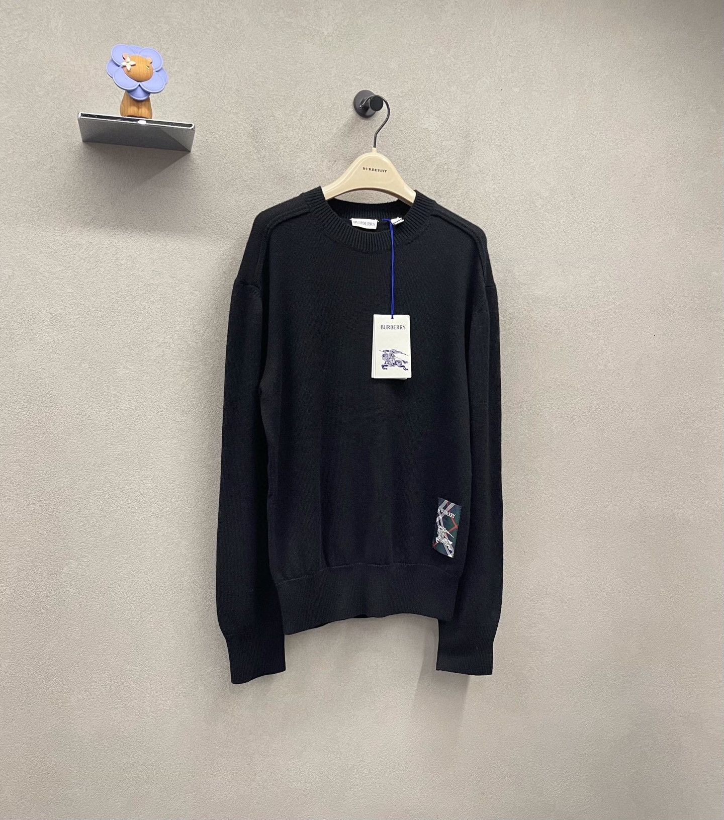 Burberry Burberry Logo Patch Black Sweater Size US M / EU 48-50 / 2 - 3 Thumbnail
