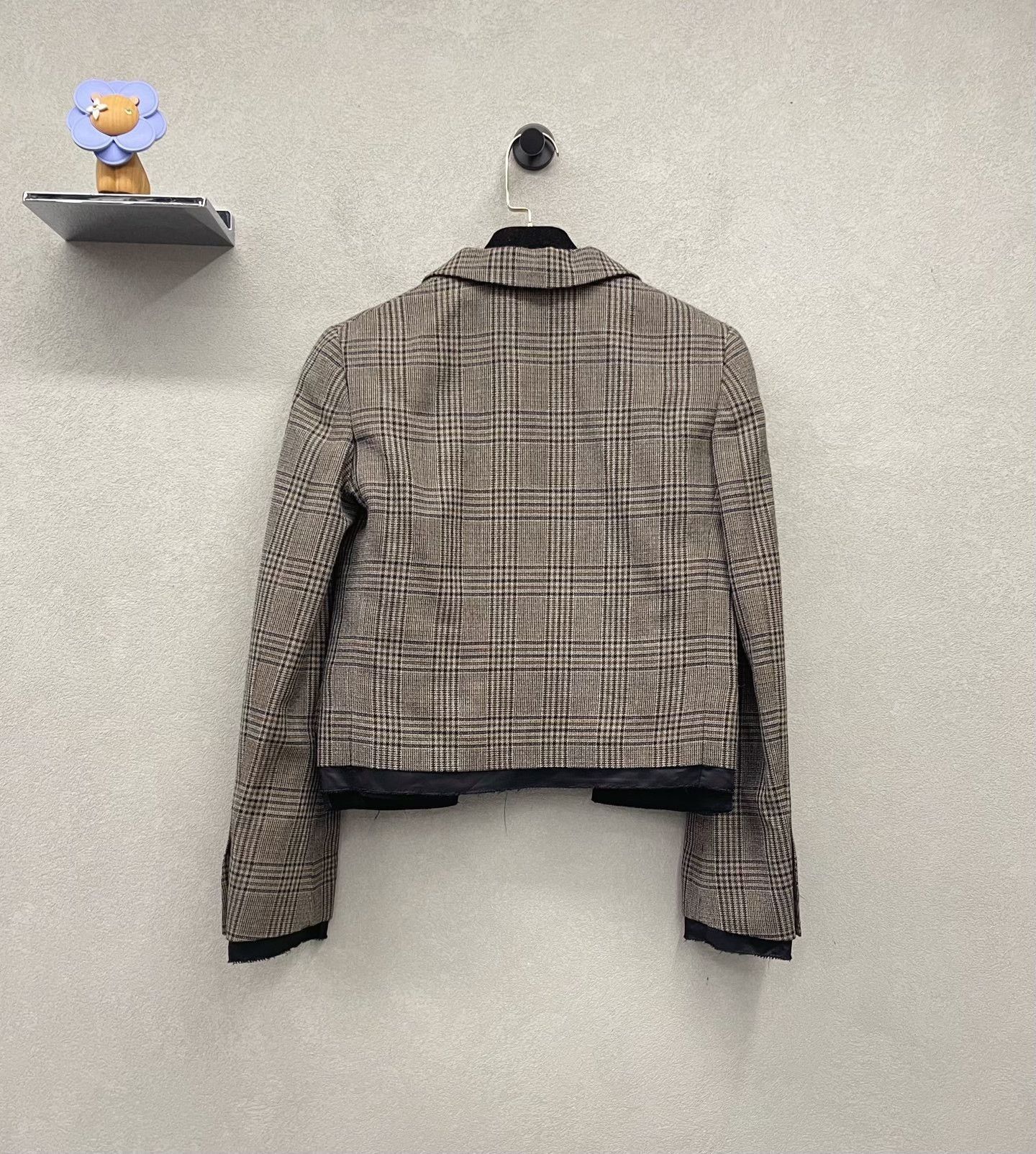 Miu Miu Miumiu Brown Checkered Coat Size XS / US 0-2 / IT 36-38 - 3 Thumbnail