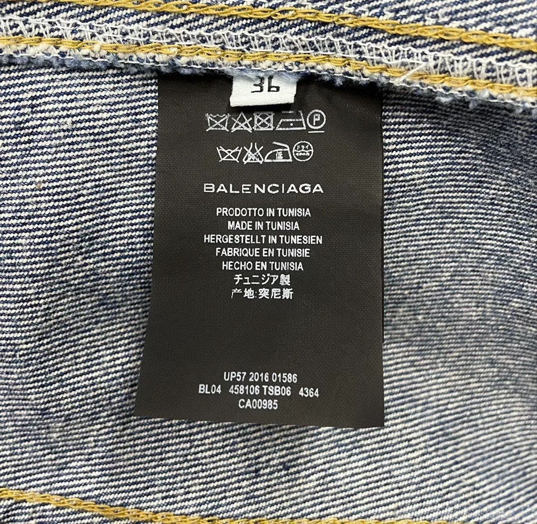 Balenciaga Balenciaga Blue Denim Jacket Size XS / US 0-2 / IT 36-38 - 6 Thumbnail