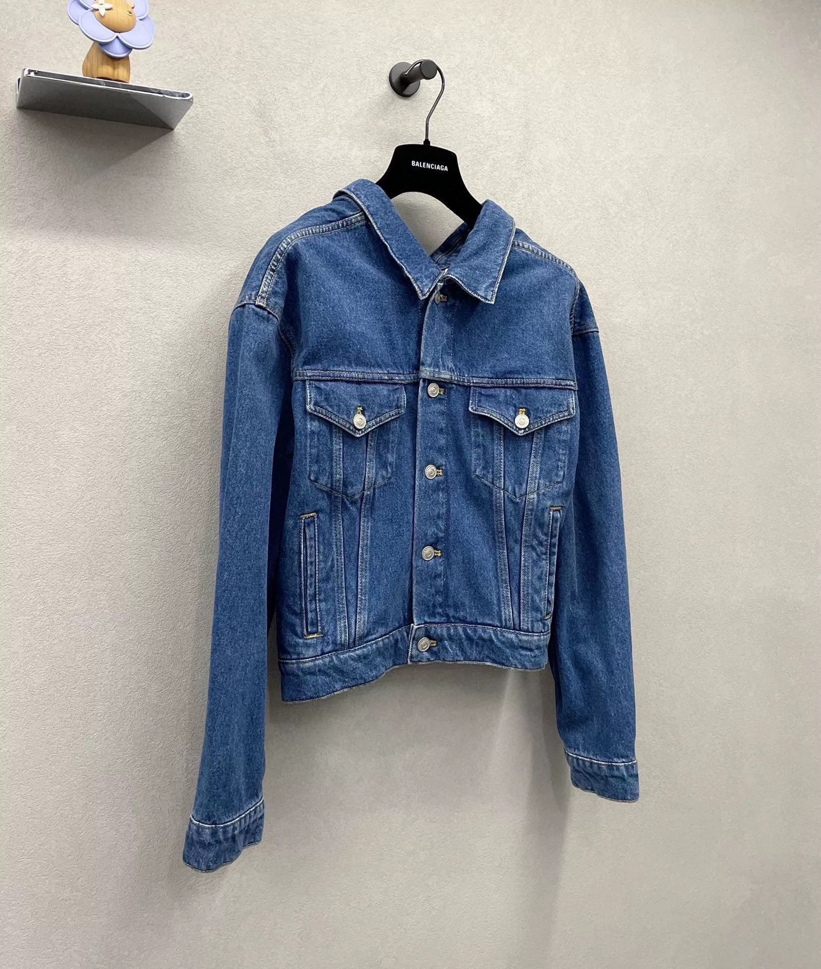 Balenciaga Balenciaga Blue Denim Jacket Size XS / US 0-2 / IT 36-38 - 3 Thumbnail