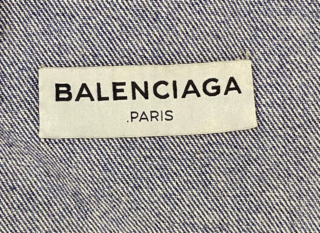 Balenciaga Balenciaga Blue Denim Jacket Size XS / US 0-2 / IT 36-38 - 5 Thumbnail