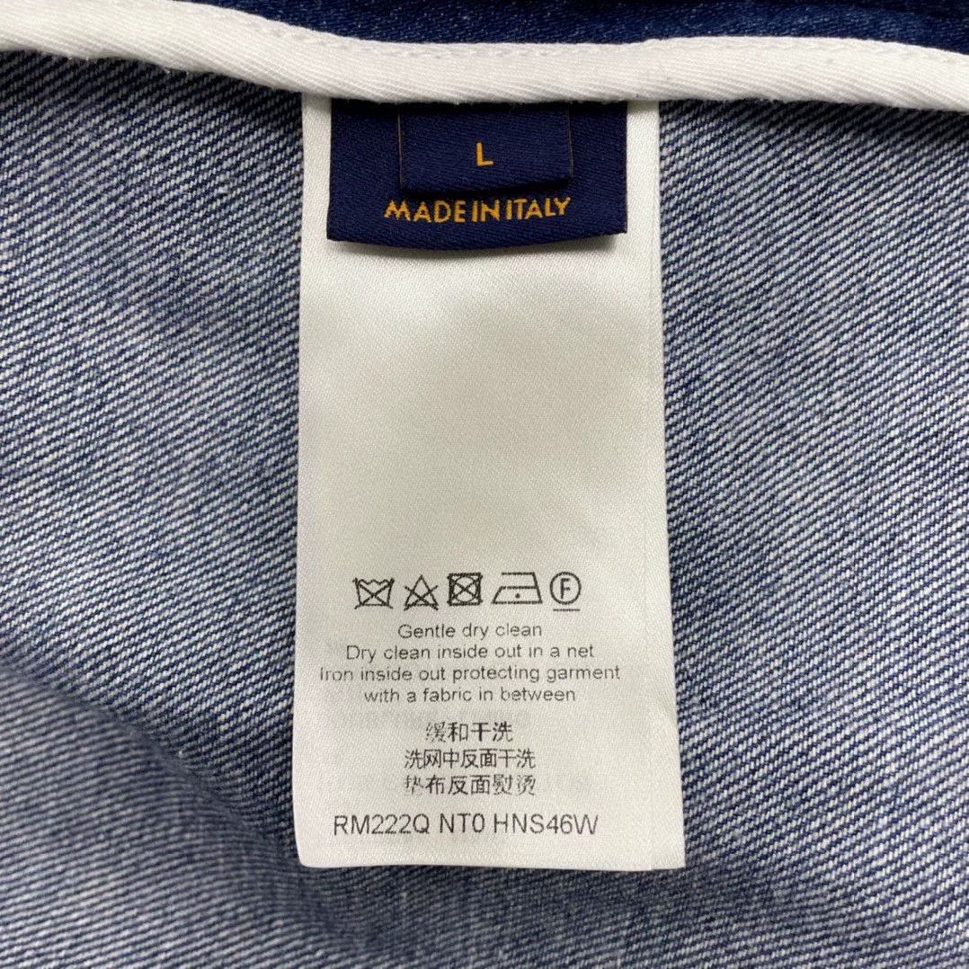 Louis Vuitton LV Light Blue Denim Jacket L Size US L / EU 52-54 / 3 - 6 Thumbnail