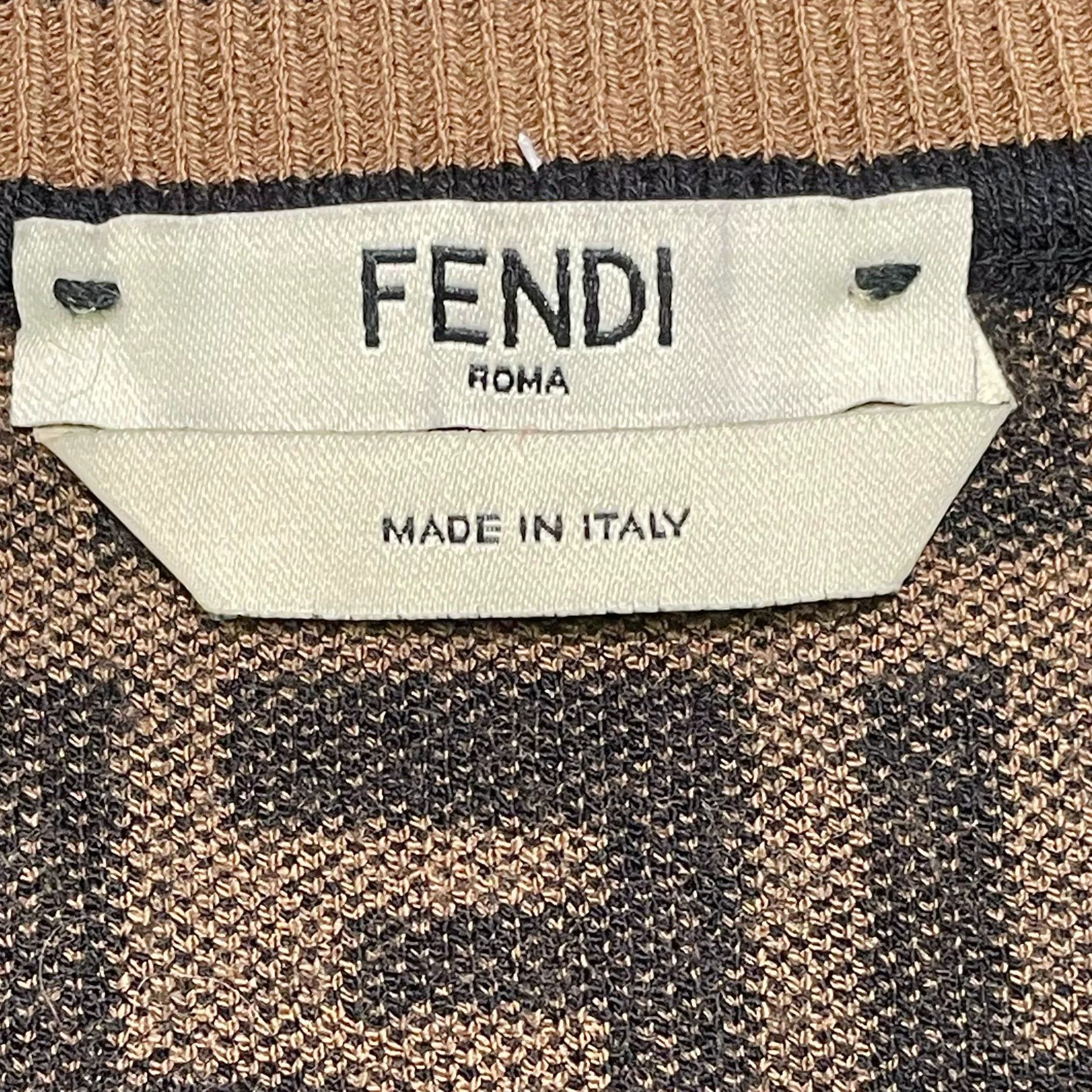 Fendi Fendi Monogram Knitted Short-Sleeve Size XS / US 0-2 / IT 36-38 - 5 Thumbnail