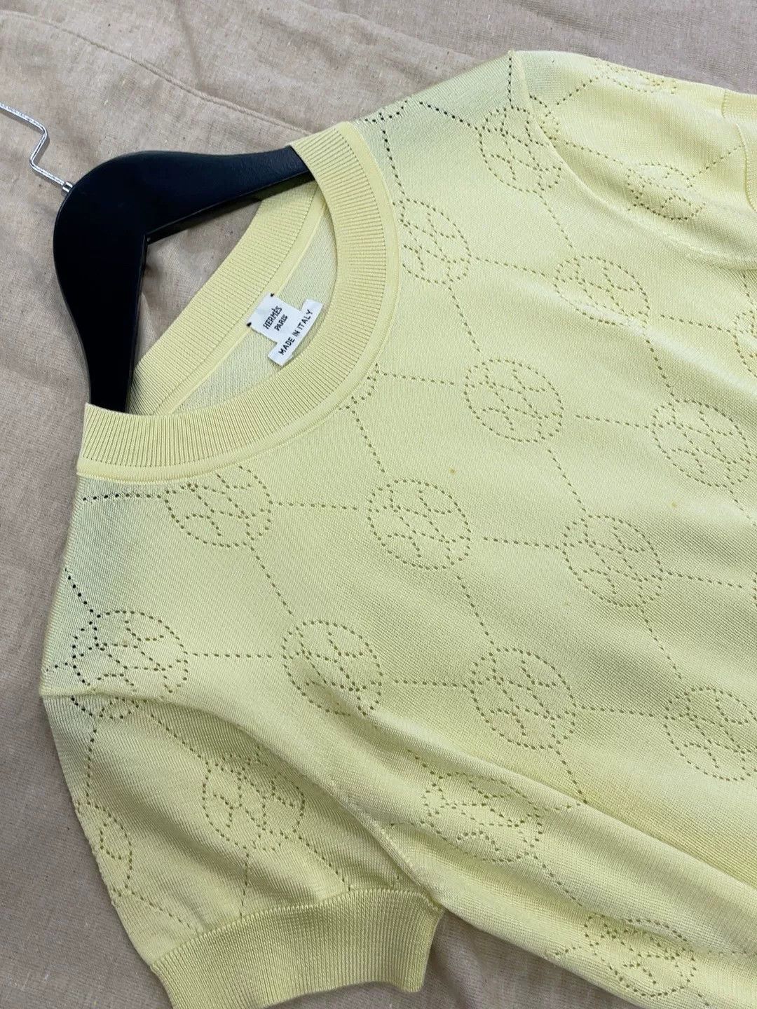 Hermes Hermès Yellow Knit Sweater Size XS / US 0-2 / IT 36-38 - 5 Thumbnail
