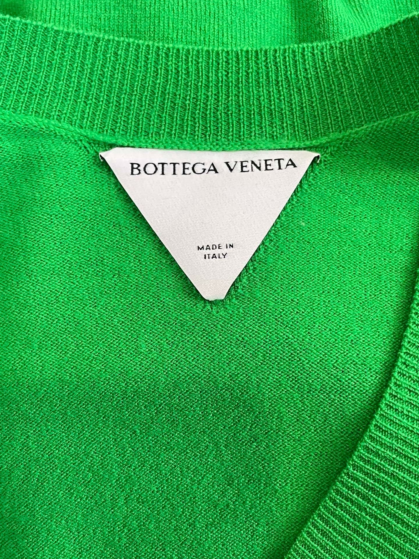 Bottega Veneta Bottega Veneta Green V-Neck Knit Cardigan Size XS / US 0-2 / IT 36-38 - 5 Thumbnail