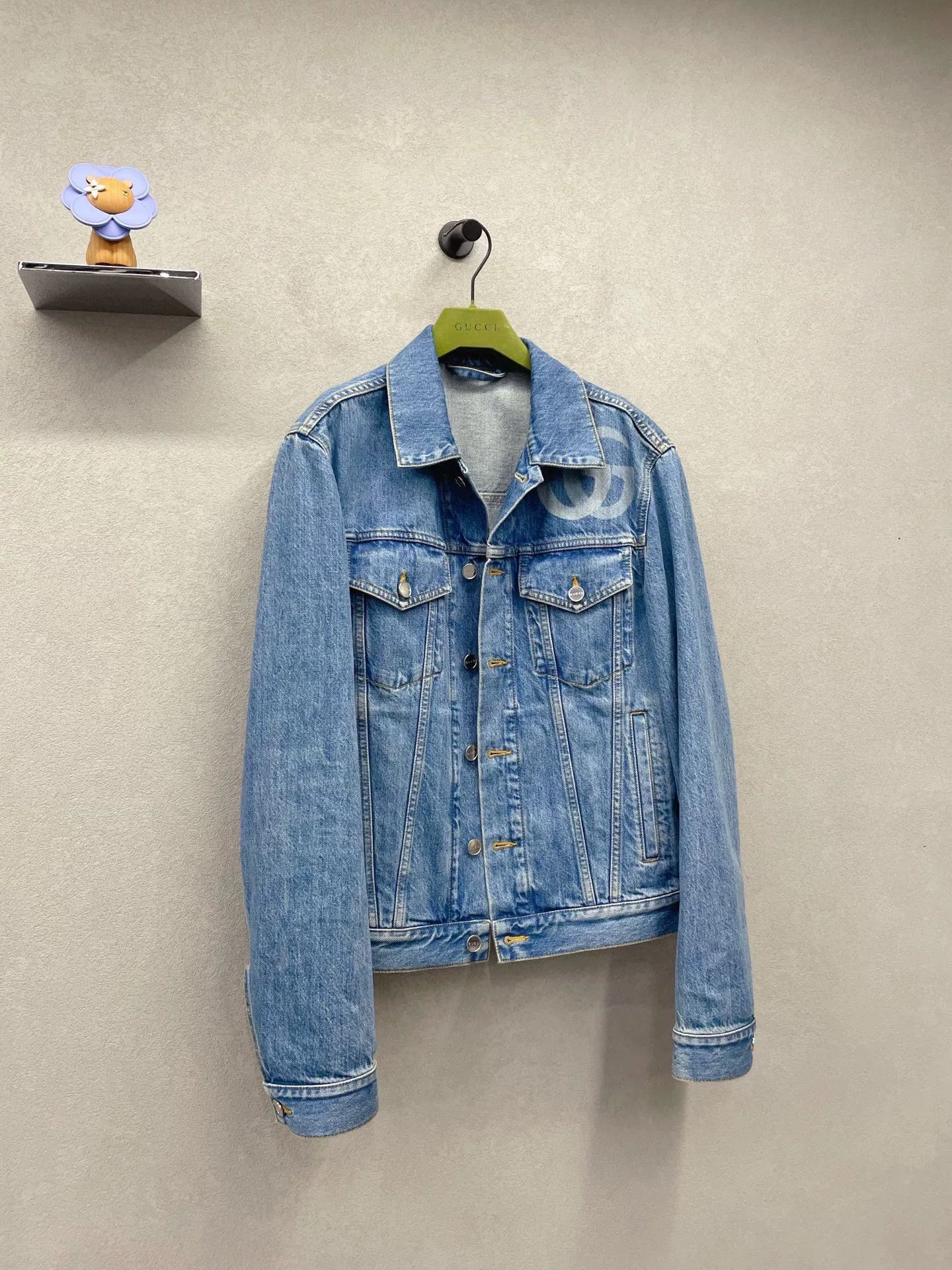 Gucci Gucci Double G Print Denim Jacket Size US S / EU 44-46 / 1 - 3 Thumbnail