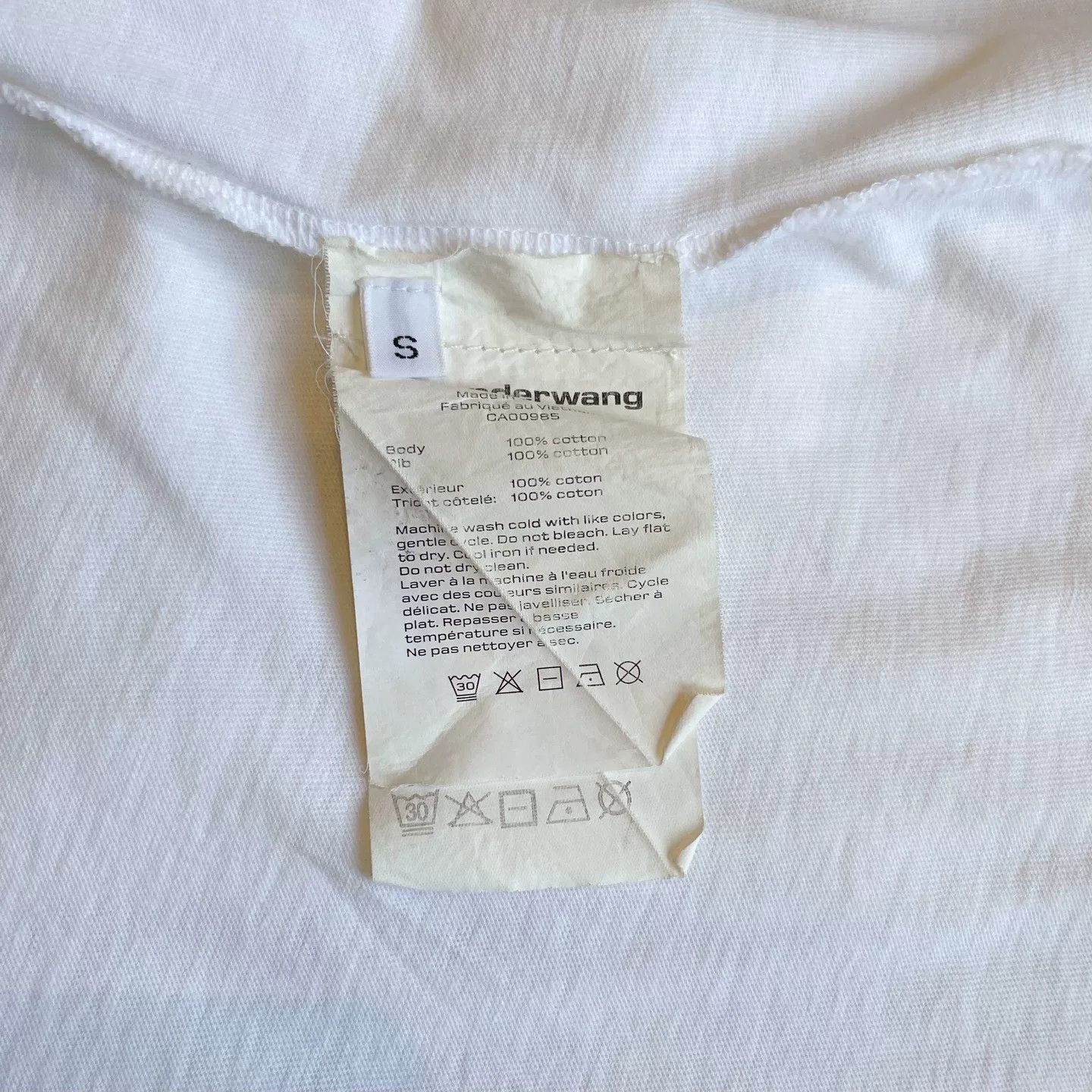 Alexander Wang Alexander Wang White Short-Sleeve T-Shirt Size S / US 4 / IT 40 - 6 Thumbnail