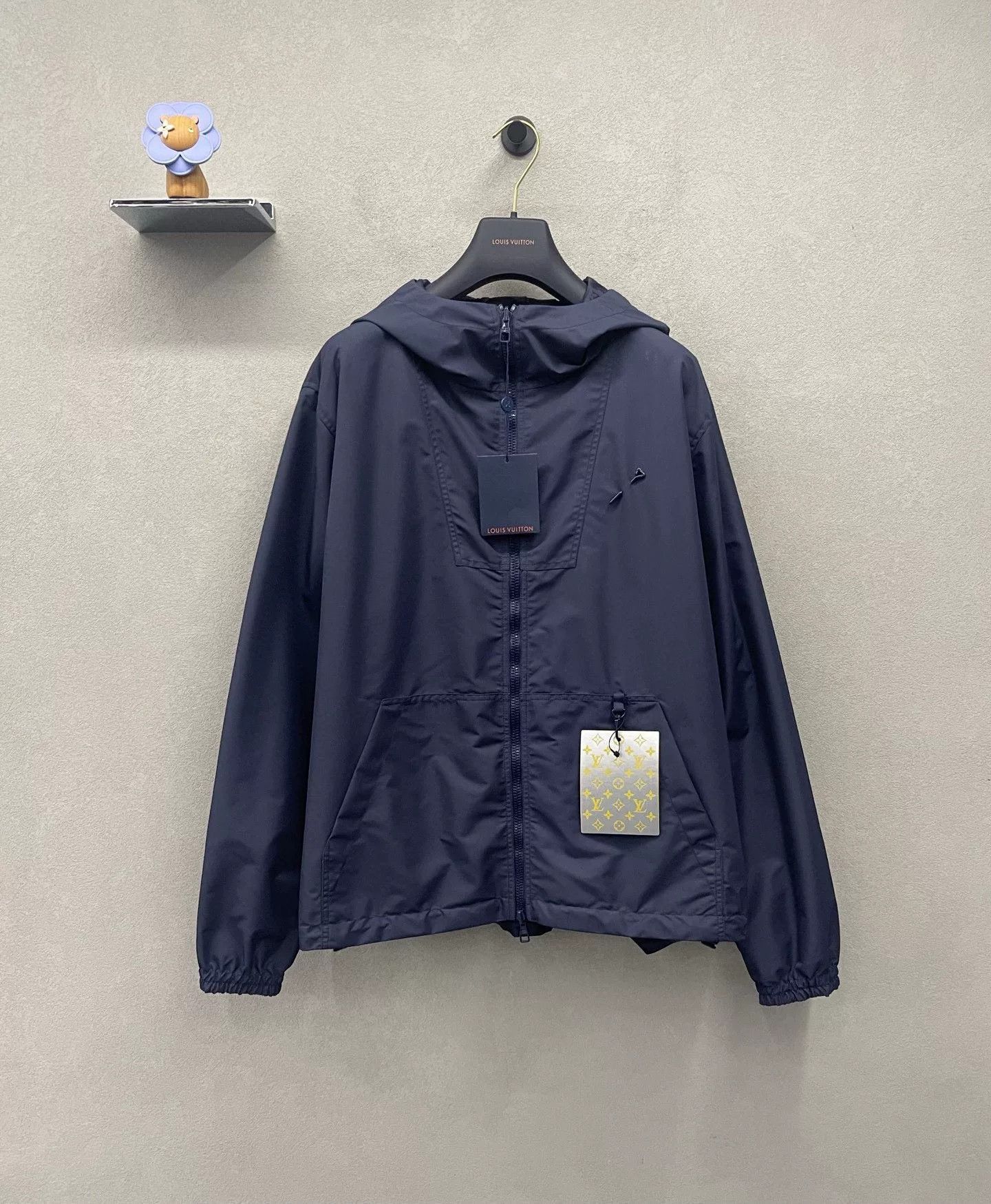 Louis Vuitton LV Navy Logo Print Reversible Windproof Jacket Size US XXL / EU 58 / 5 - 2 Thumbnail