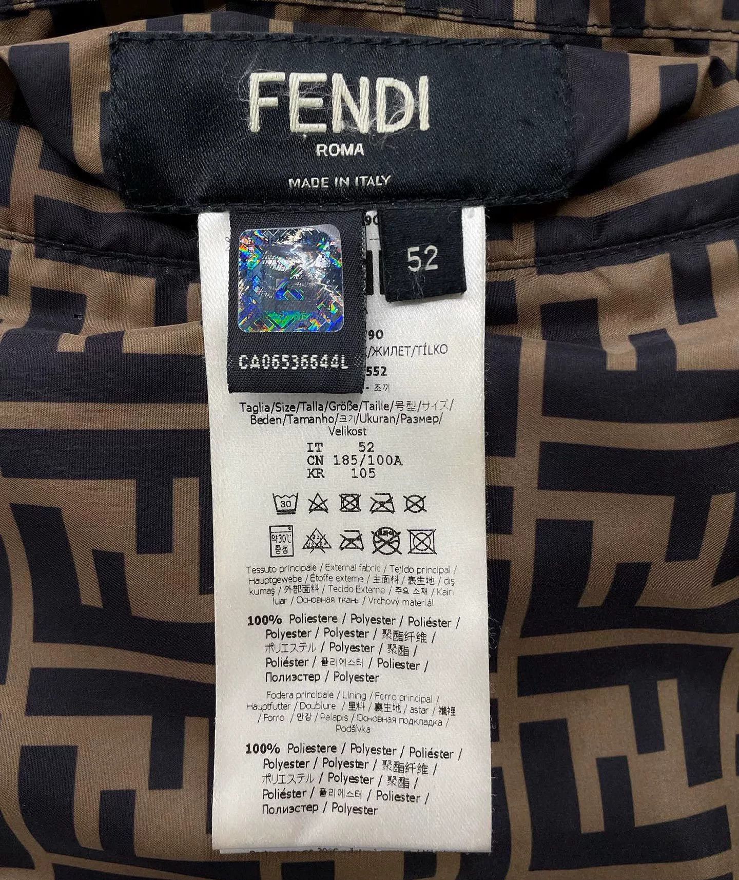 Fendi Fendi Classic Logo Reversible Vest Size US L / EU 52-54 / 3 - 5 Thumbnail