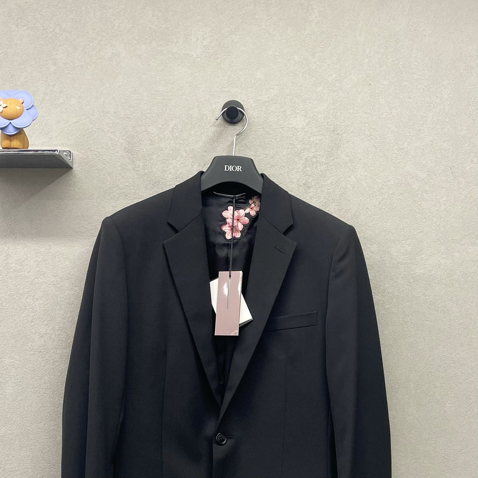 Dior Dior Black Embroidered Suit Jacket Size US S / EU 44-46 / 1 - 4 Thumbnail