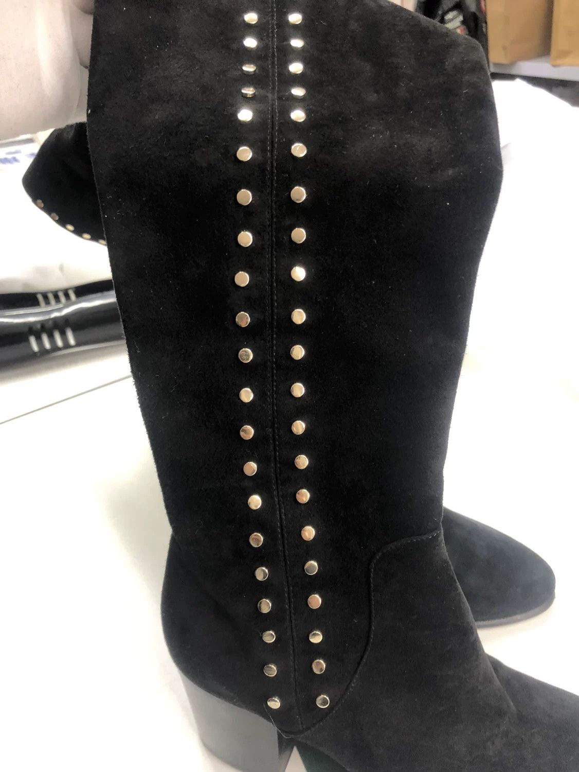 Bvlgari Bvlgari Suede Gold Boots 36 Women Size US 6 / IT 36 - 6 Thumbnail