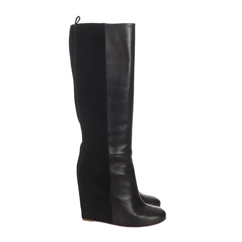 Celine Celine Suede Gold Boots 38 Women Size US 7.5 / IT 37.5 - 3 Thumbnail