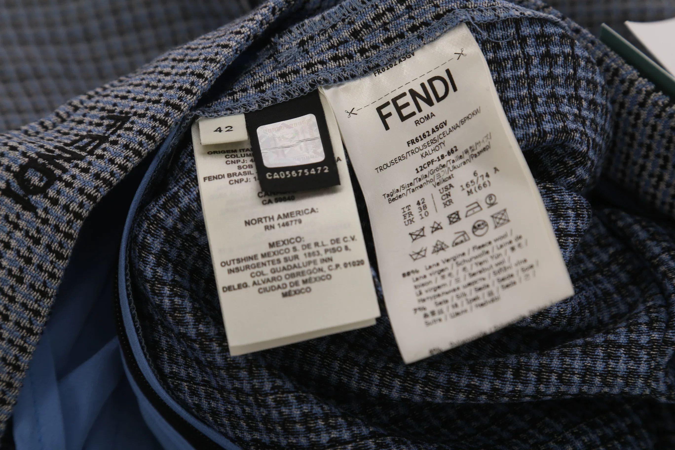 Fendi Fendi Casual Pants M Women Size 28" / US 6 / IT 42 - 6 Thumbnail