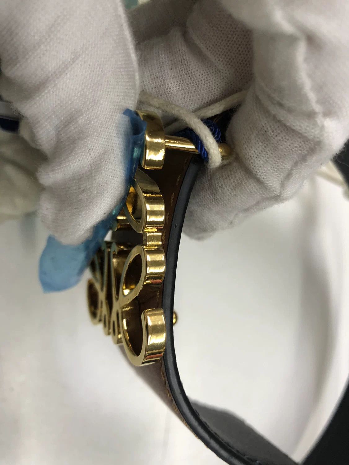 Loewe Loewe Leather Gold Belt Men Size ONE SIZE - 6 Thumbnail