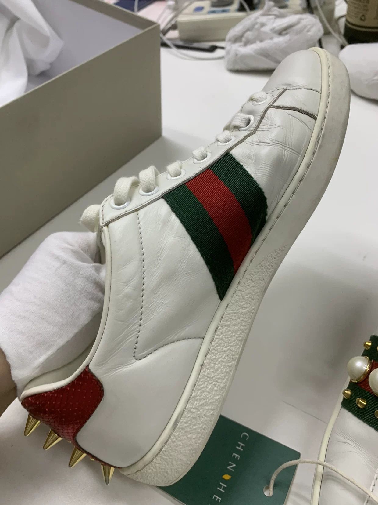 Gucci Gucci Leather Multi Sweater 35 Women Size S / US 4 / IT 40 - 7 Thumbnail
