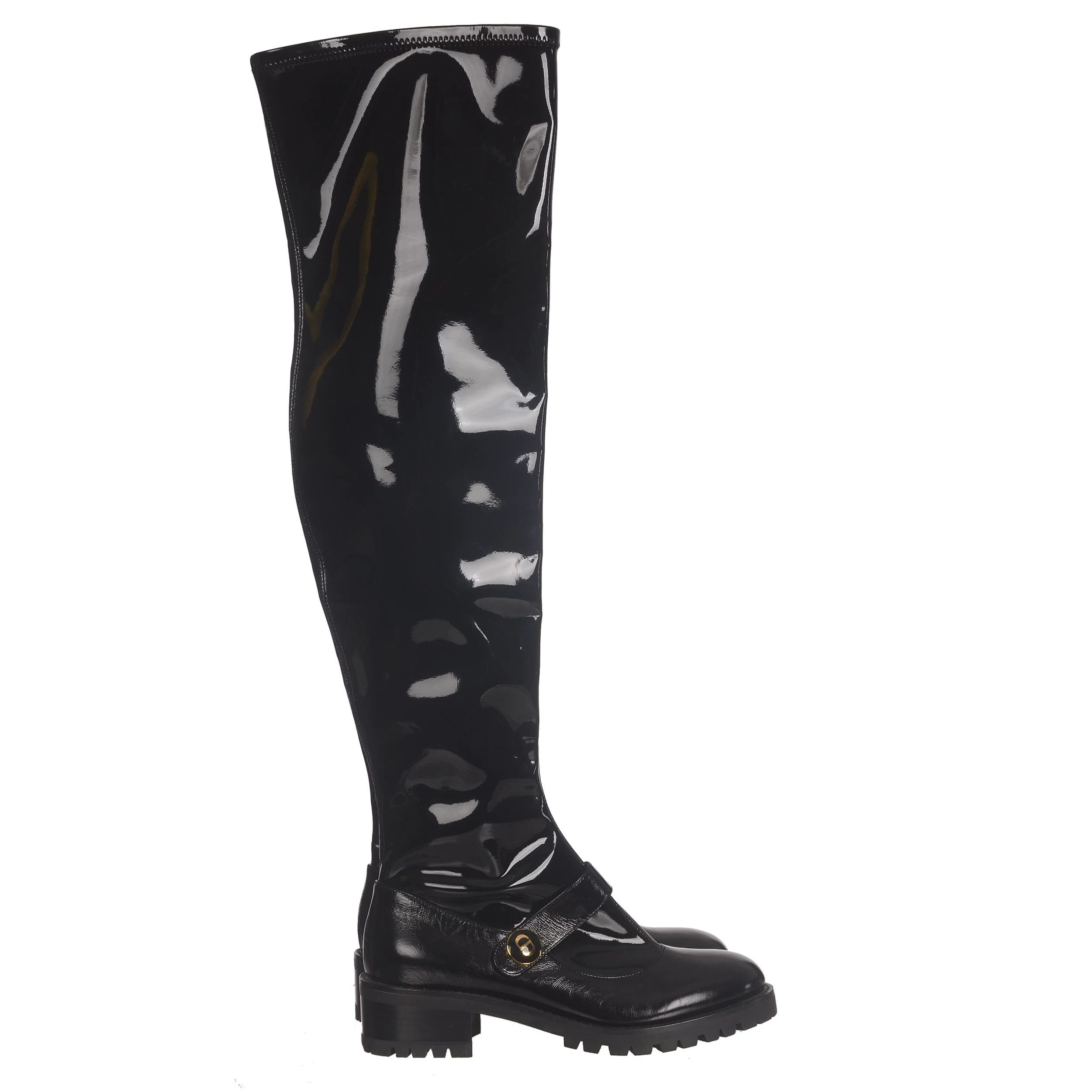 Dior Dior Patent Gold Boots 39 Women Size US 8.5 / IT 38.5 - 3 Thumbnail