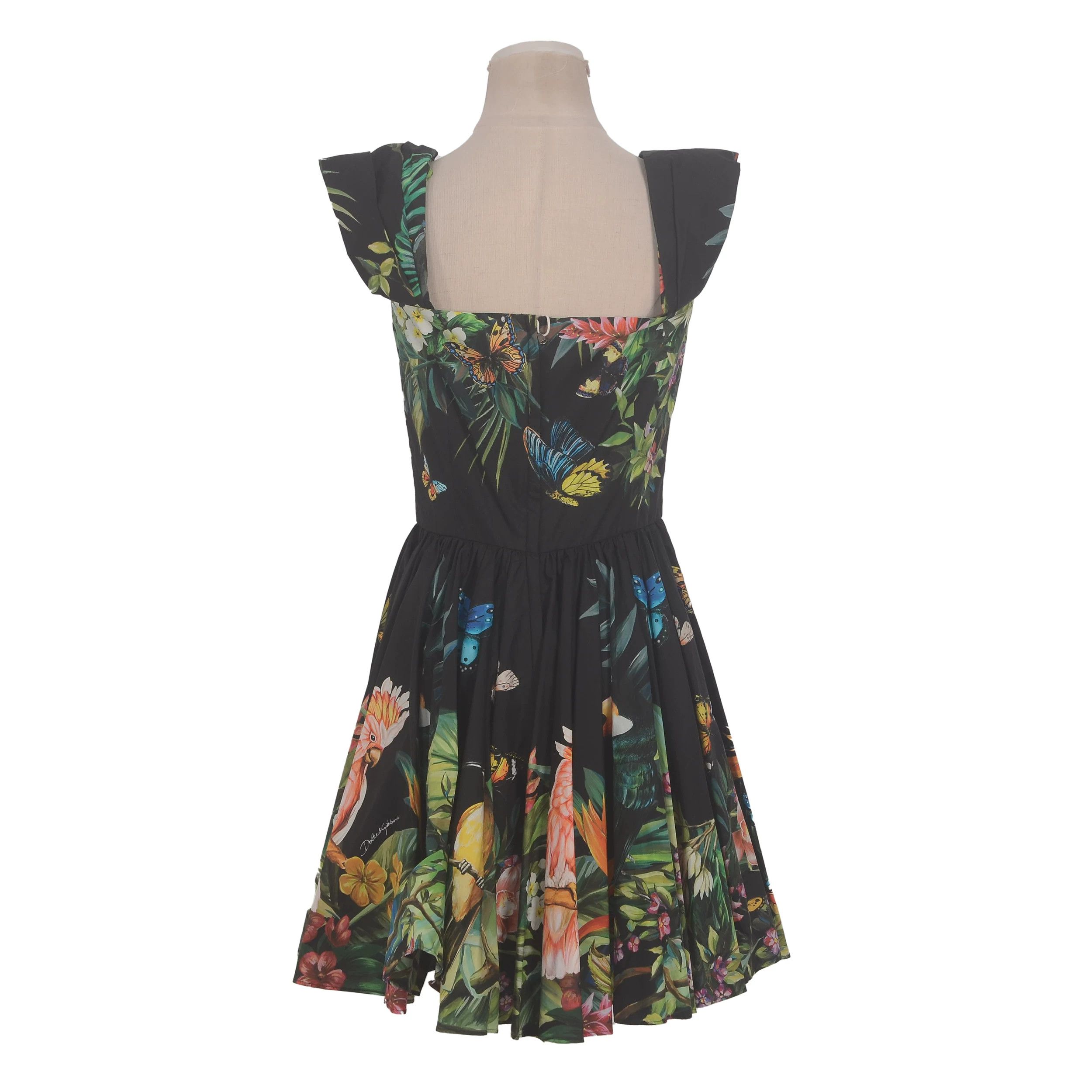 Gucci Gucci Printed Cotton Multi Dress M Women Size M / US 6-8 / IT 42-44 - 2 Thumbnail