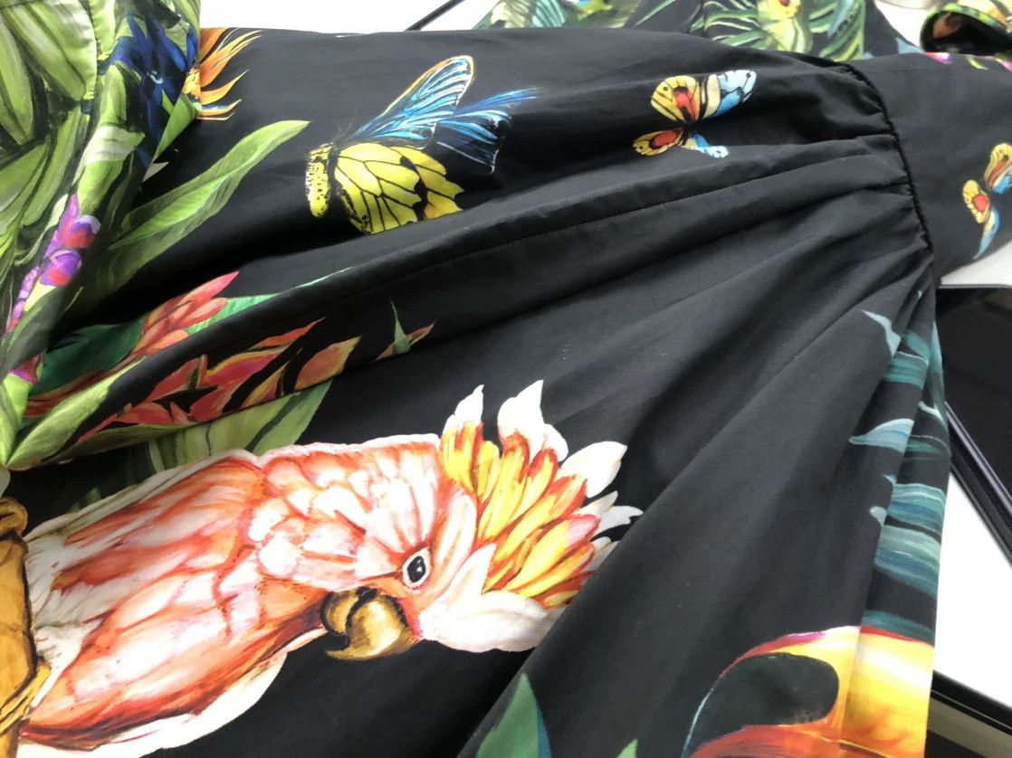 Gucci Gucci Printed Cotton Multi Dress M Women Size M / US 6-8 / IT 42-44 - 8 Thumbnail