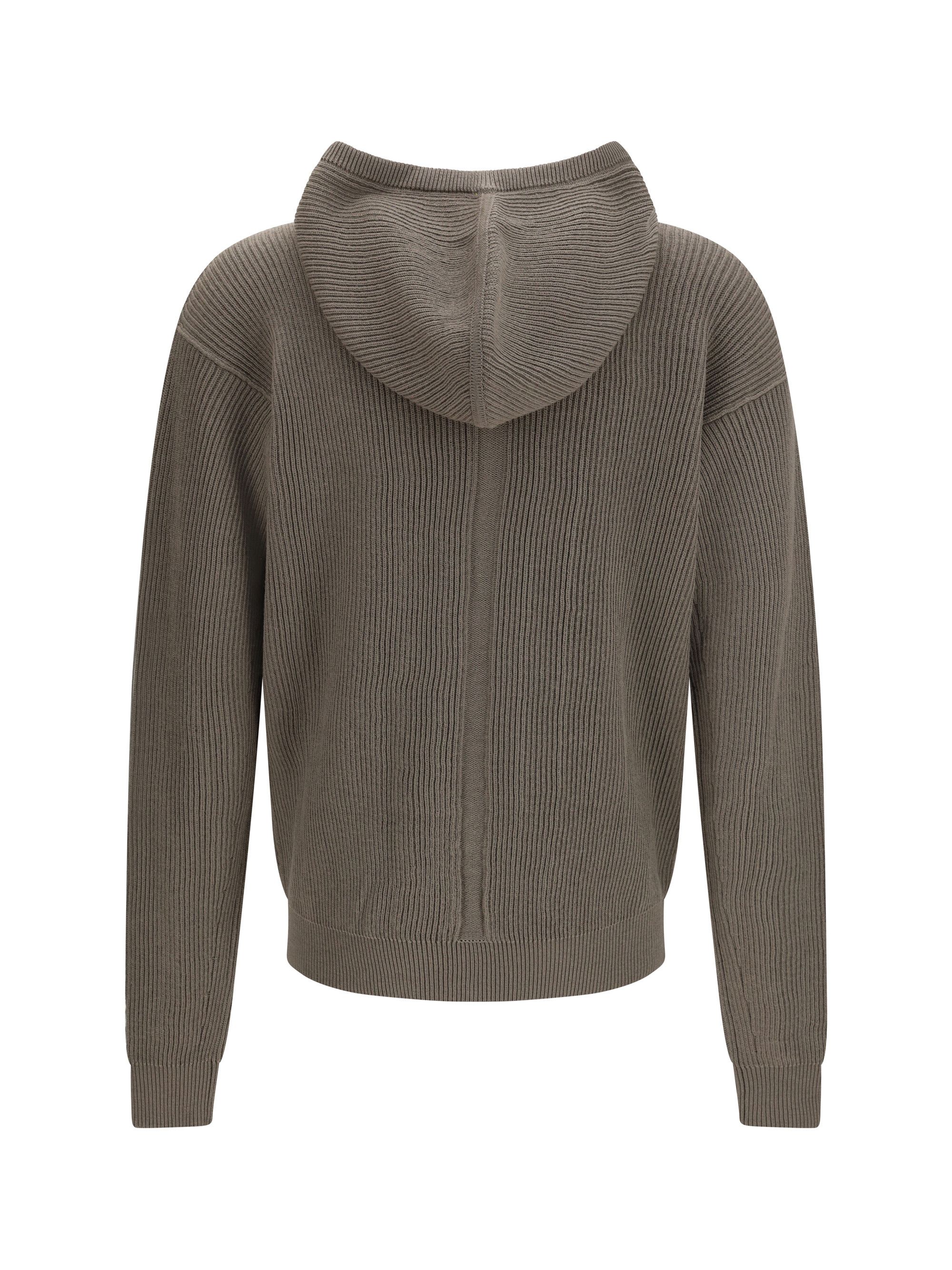 Rick Owens Ribbed Virgin Wool Knit Hoodie Size US S / EU 44-46 / 1 - 2 Thumbnail