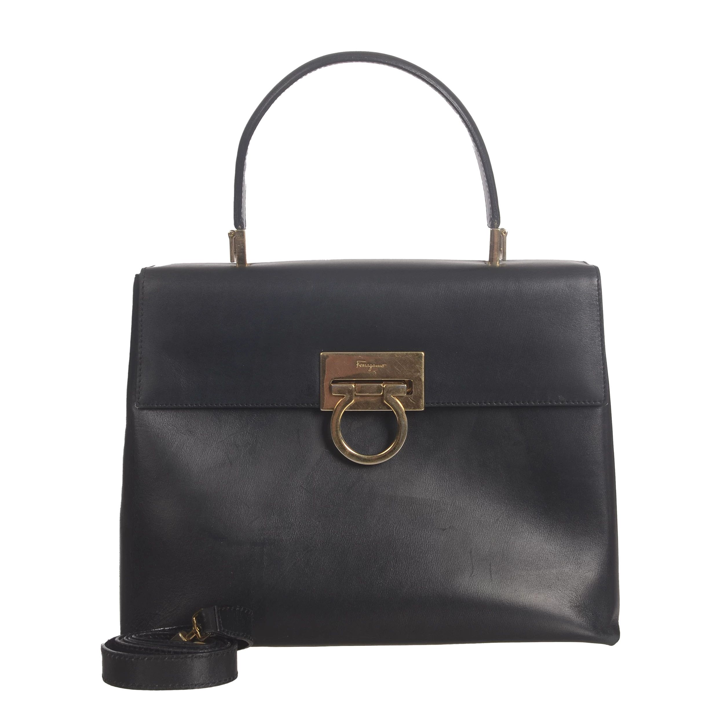 Salvatore Ferragamo Salvatore Ferragamo Gold Shoulder Bag 27 Women Size ONE SIZE - 10 Thumbnail