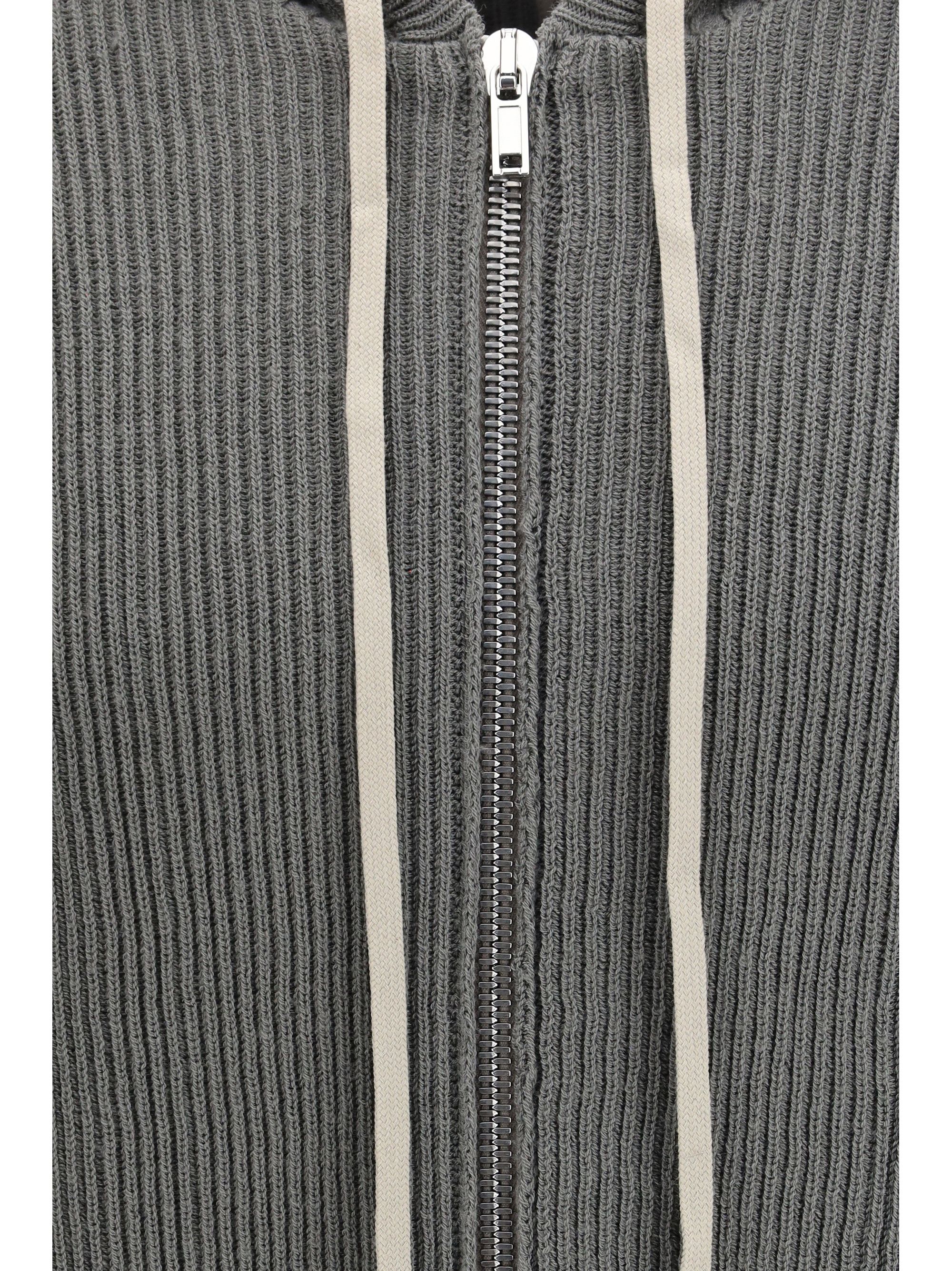 Rick Owens Ribbed Virgin Wool Knit Hoodie Size US S / EU 44-46 / 1 - 3 Thumbnail