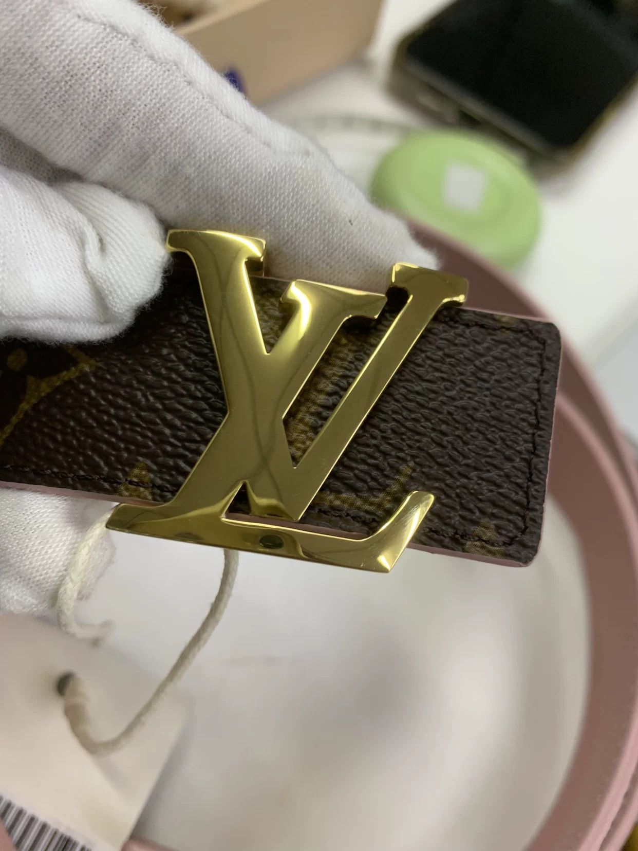 Louis Vuitton Louis Vuitton Canvas Gold Belt Men Size ONE SIZE - 7 Thumbnail