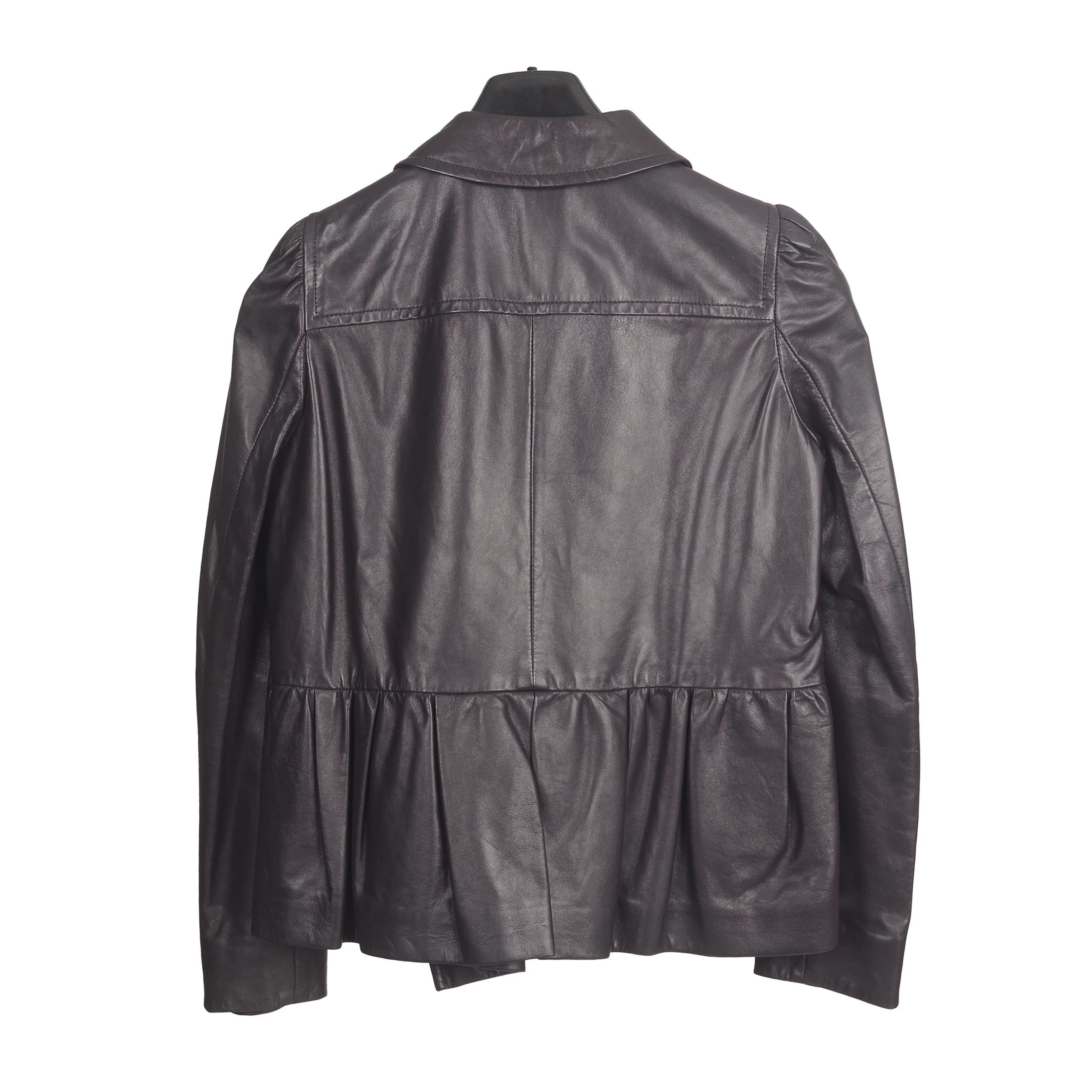 Miu Miu Miu Miu Leather Hoodie XXS Men Size US XXS / EU 40 - 2 Thumbnail