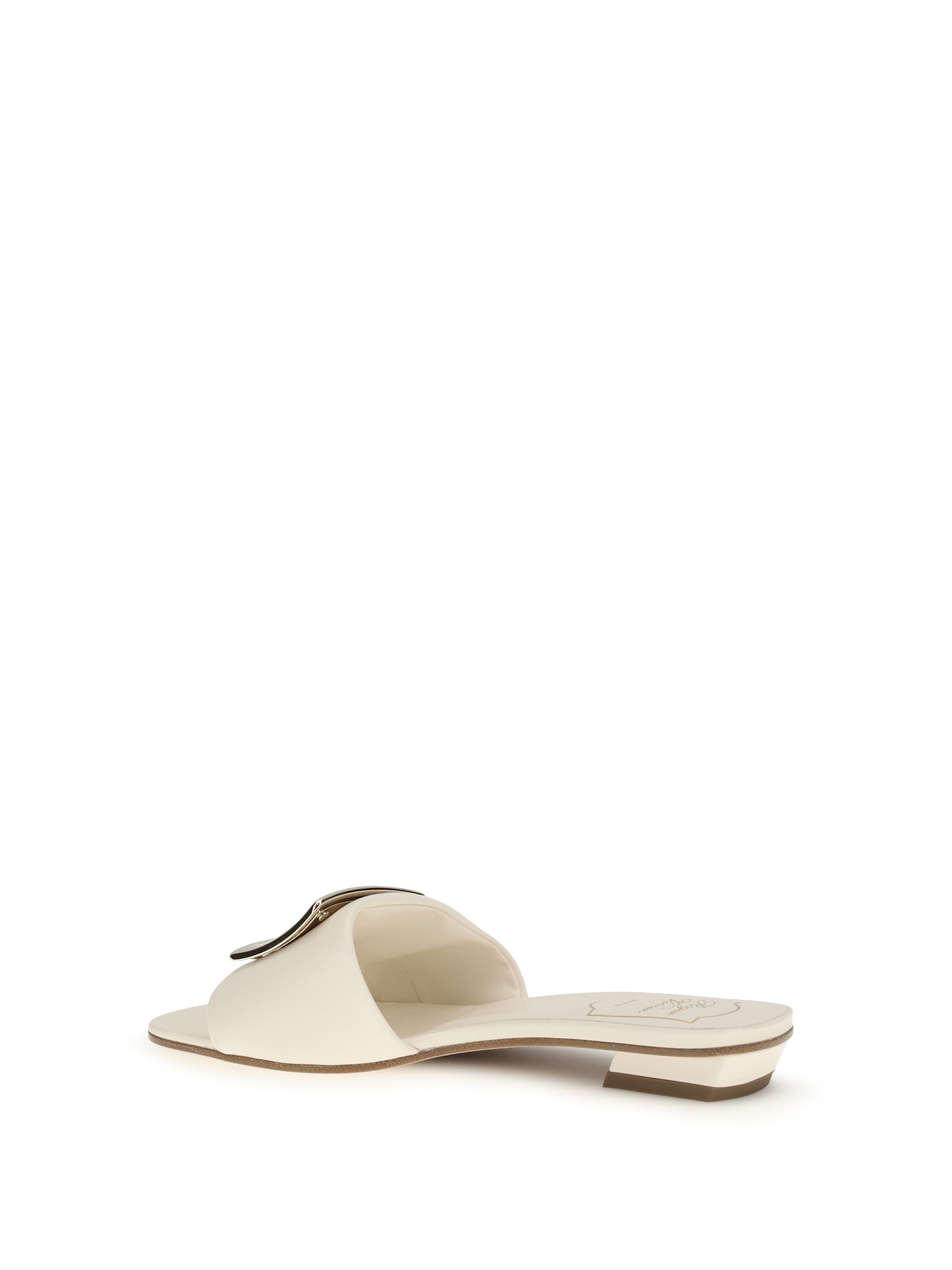 Roger Vivier Leather slide Sandals Size US 10 / IT 40 - 3 Thumbnail