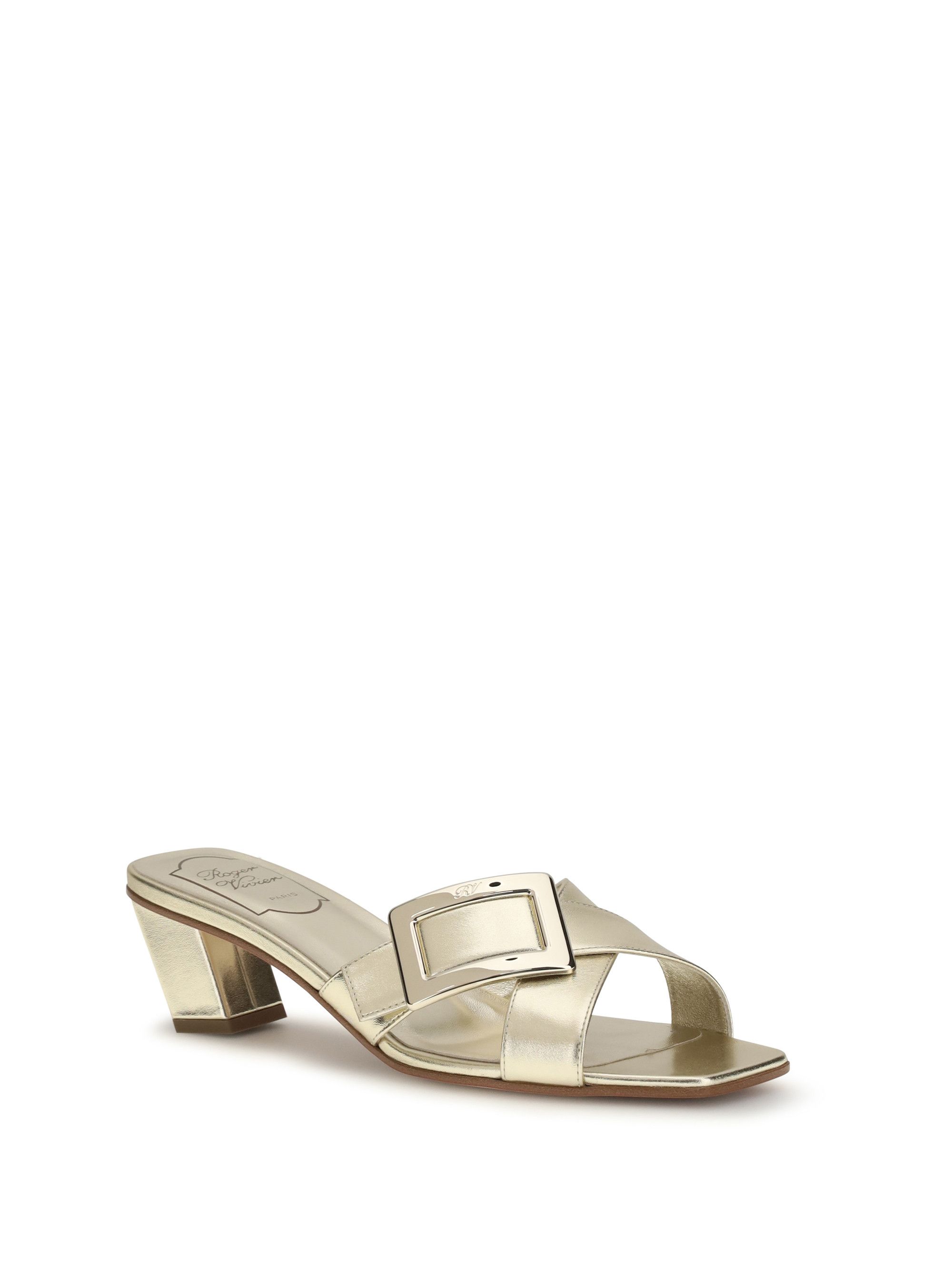 Roger Vivier Laminated leather Mules Sandals Size US 6 / IT 36 - 2 Thumbnail