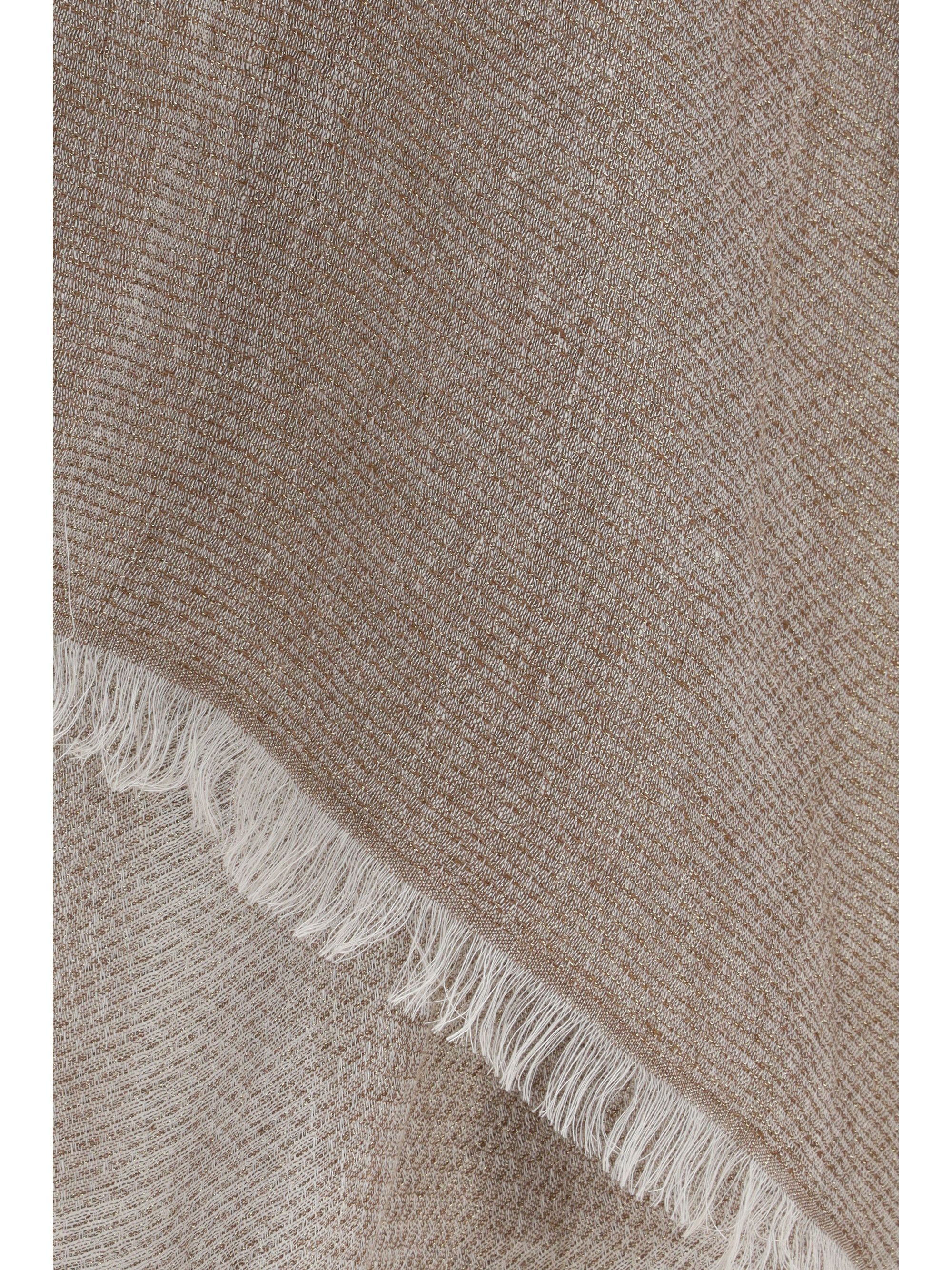 Fabiana Filippi Frayed linen Cape Size ONE SIZE - 3 Thumbnail