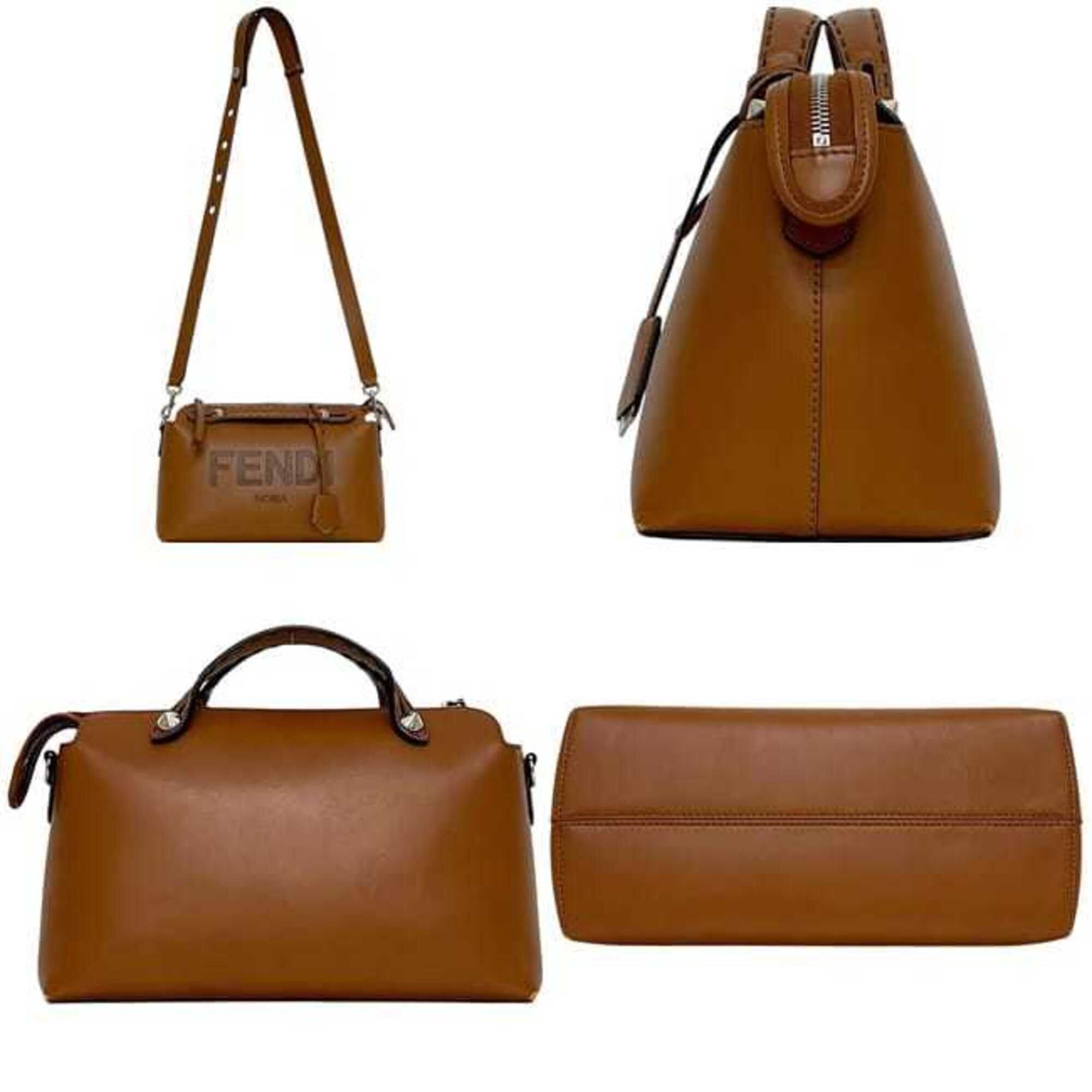 Fendi Fendi By The Way Shoulder Bag, Medium, Brown, 8BL146, 2-way bag, Leather, 146 AC9L 1285-209 FENDI Size ONE SIZE - 3 Thumbnail