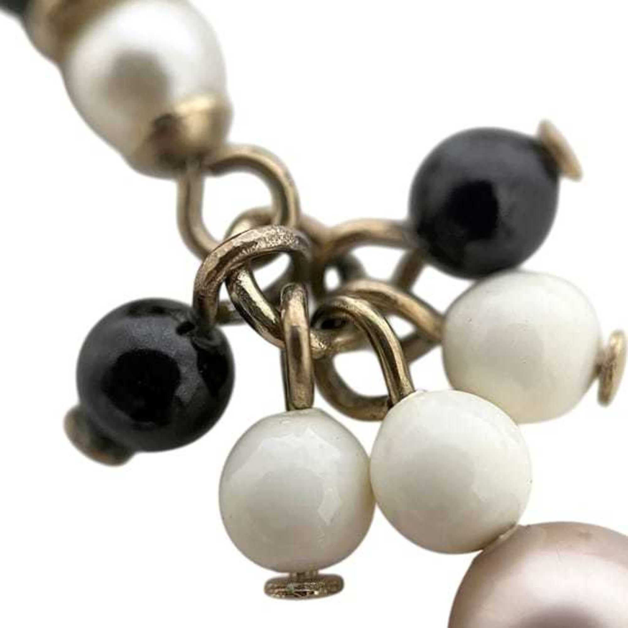 Chanel Chanel Swing Earrings Gold Black White Multicolor Coco Mark Faux Pearl Colored Stone GP A19 S CHANEL Size ONE SIZE - 8 Thumbnail