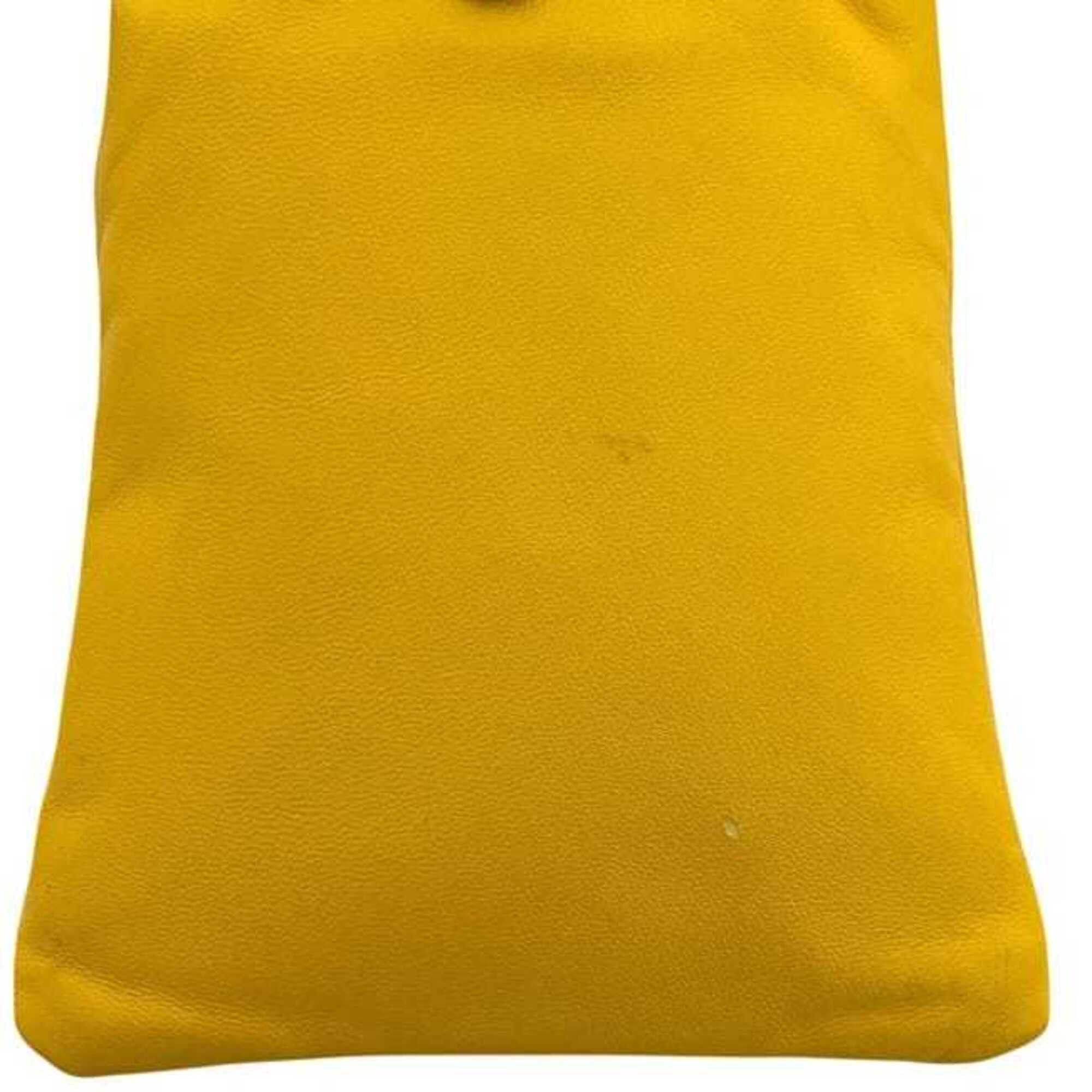 Fendi Fendi Shoulder Bag Wearable ec-25314 Yellow 7AR898 Leather ADM9 209 0189 FENDI Crossbody Smartphone Sacoche Pouch Mini Women's Size ONE SIZE - 11 Thumbnail