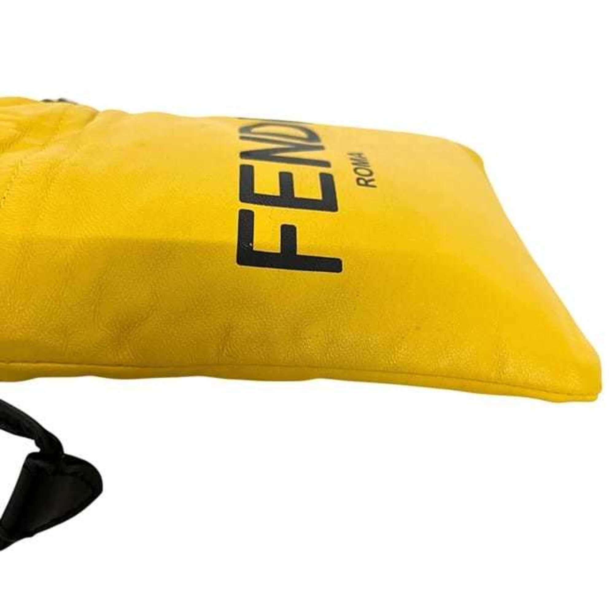 Fendi Fendi Shoulder Bag Wearable ec-25314 Yellow 7AR898 Leather ADM9 209 0189 FENDI Crossbody Smartphone Sacoche Pouch Mini Women's Size ONE SIZE - 8 Thumbnail