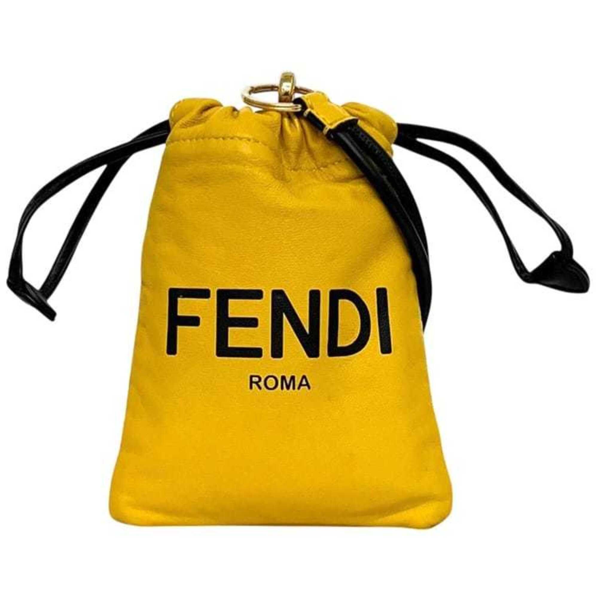 Fendi Fendi Shoulder Bag Wearable ec-25314 Yellow 7AR898 Leather ADM9 209 0189 FENDI Crossbody Smartphone Sacoche Pouch Mini Women's Size ONE SIZE - 2 Thumbnail