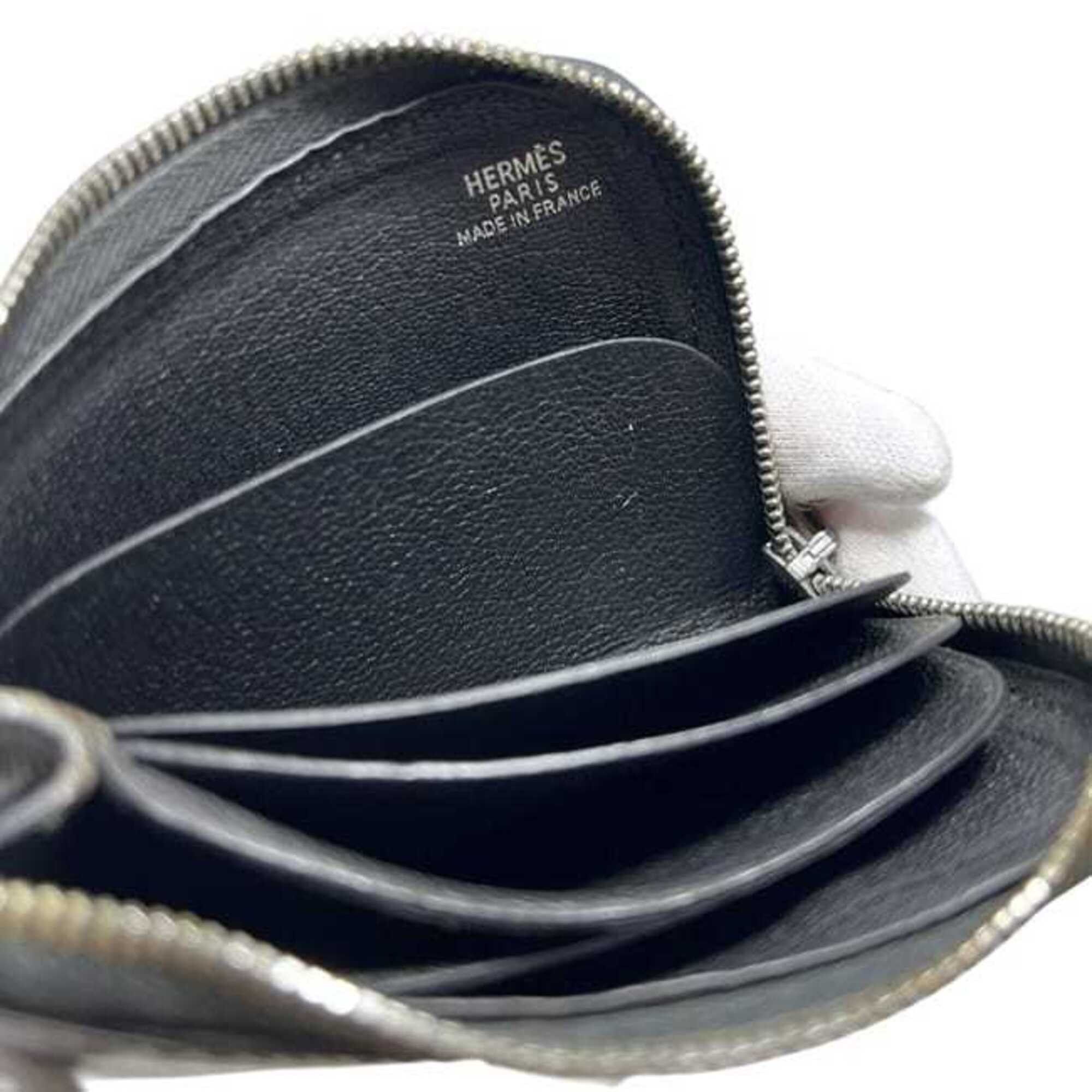 Hermes Hermes Coin Case Remix ec-25317 Black Purse Leather Box Calf HERMES L-shaped Mini Wallet Compact Men's Women's Size ONE SIZE - 7 Thumbnail